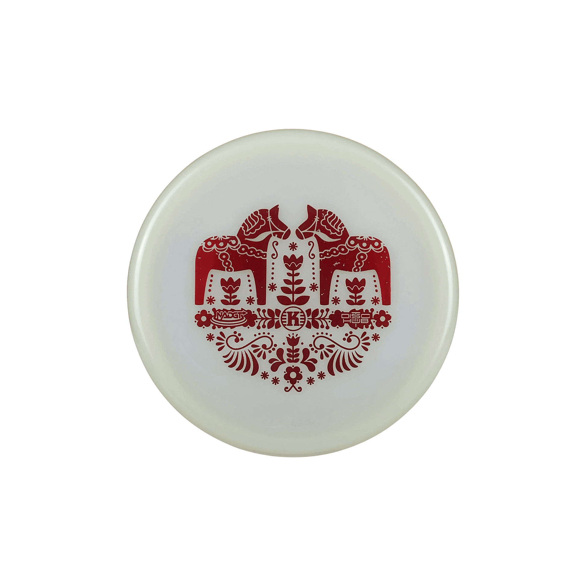 K1 Glow Berg - Dala Horse Stamp Disc Kastaplast glow 173 