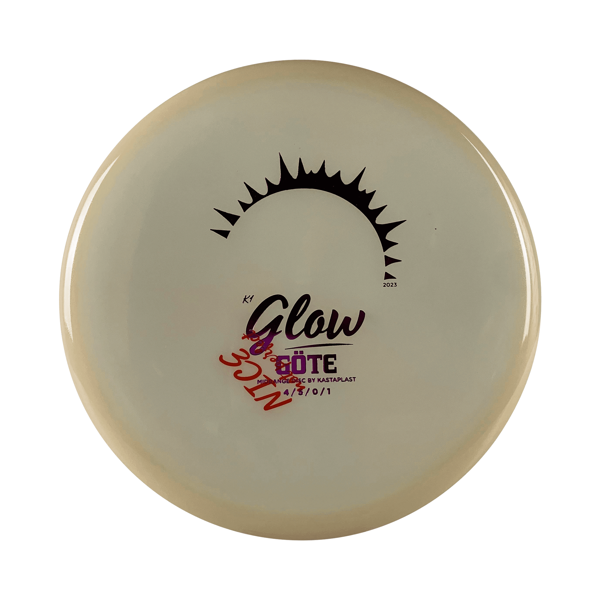 K1 Glow Gotë - NICE not perfect Disc Kastaplast clear white 176 
