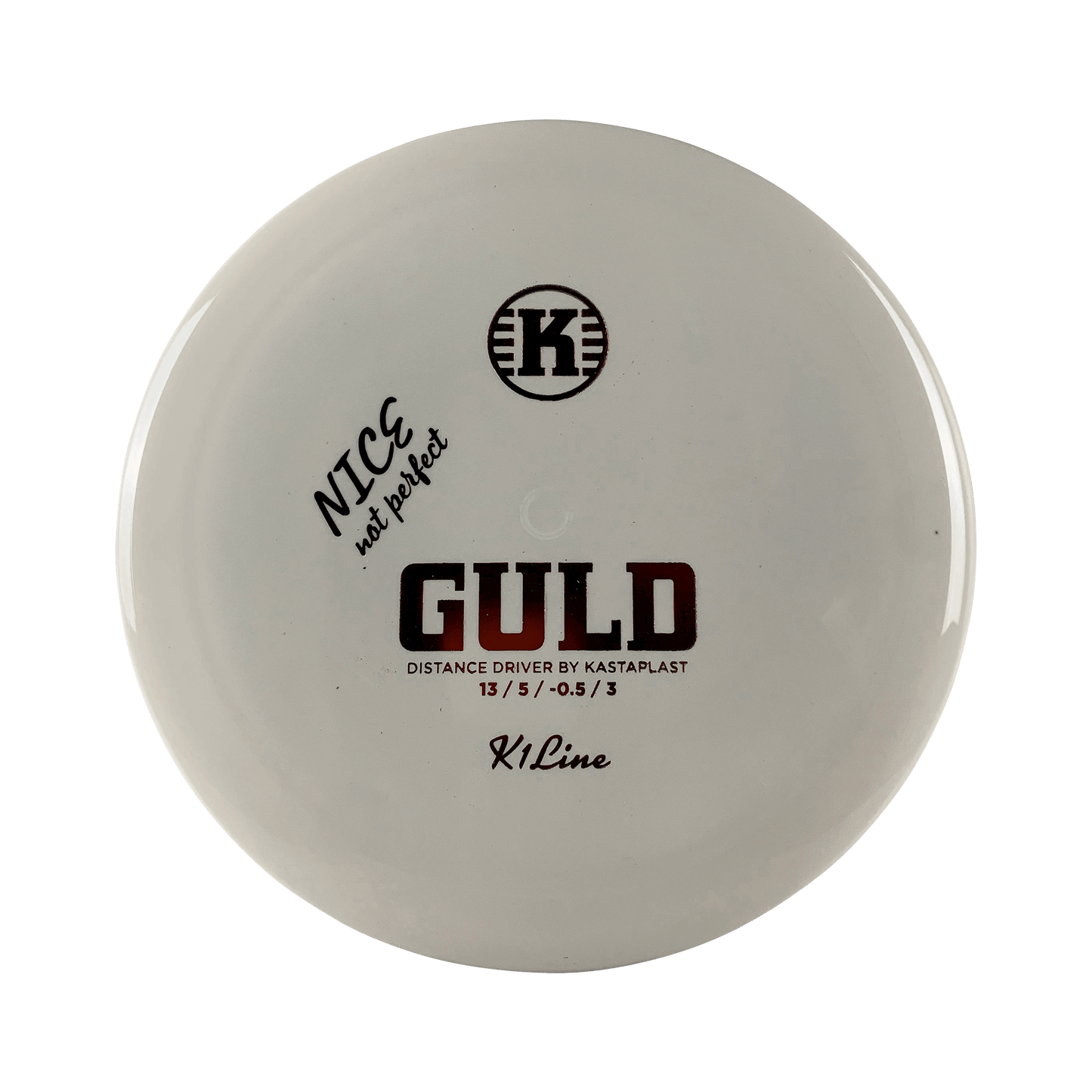 K1 Guld - NICE not perfect Disc Kastaplast white 173 
