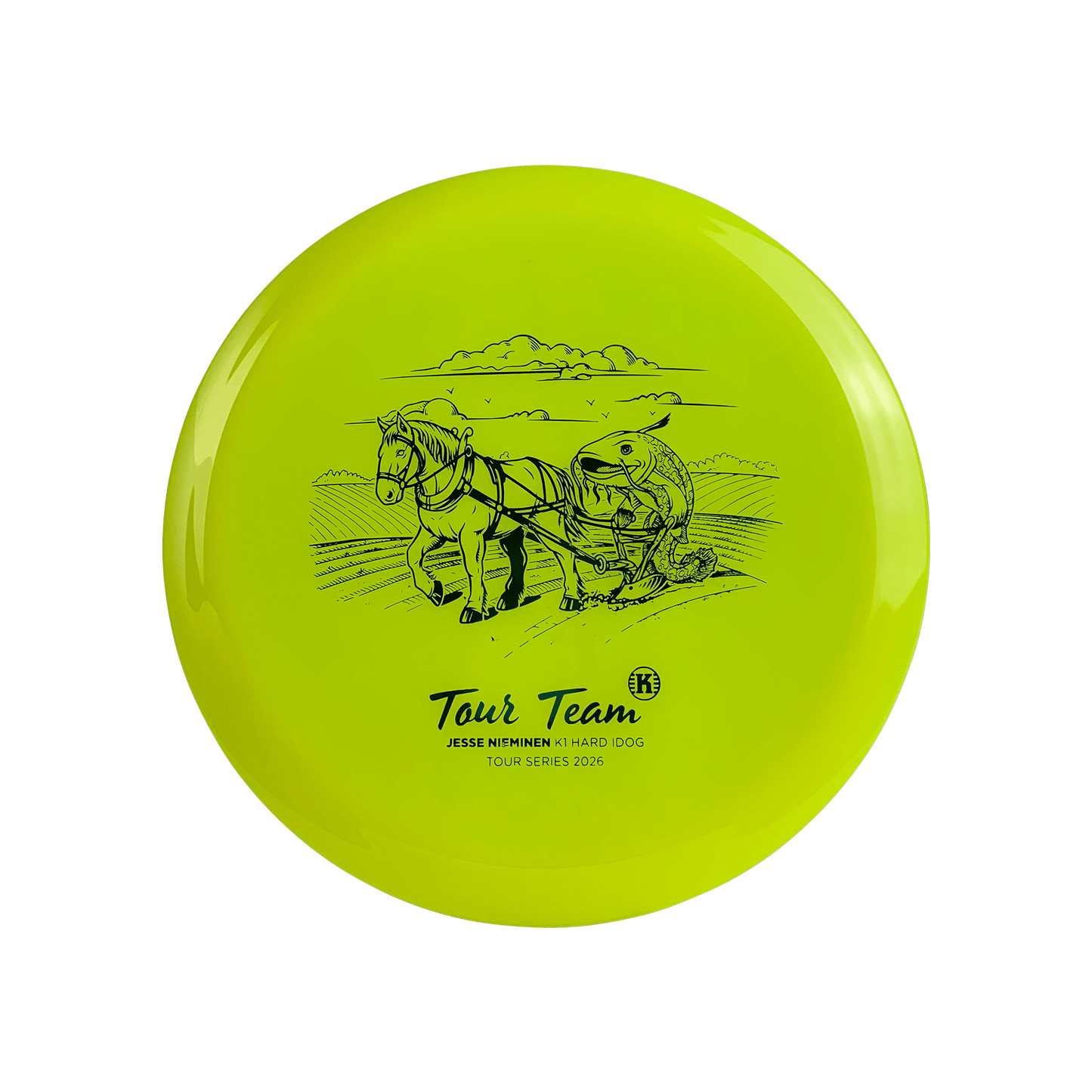 K1 Hard Idog - Jesse Nieminen Tour Series 2026 Disc Kastaplast highlighter yellow 174 