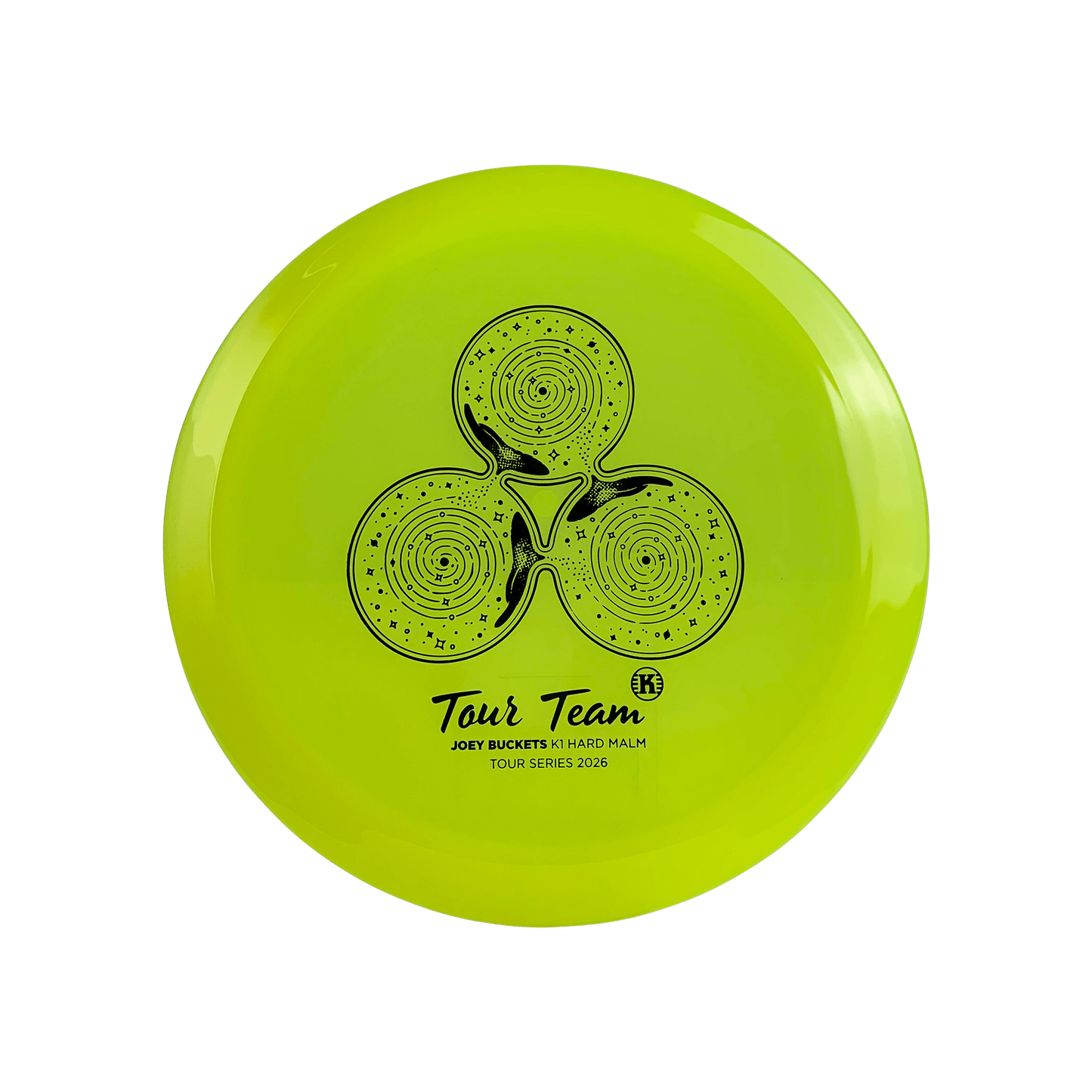 K1 Hard Malm - Joey Buckets Tour Series 2026 Disc Kastaplast highlighter yellow 175 