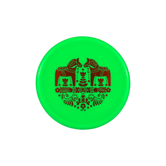 K1 Soft Berg - Dala Horse Stamp Disc Kastaplast green 173 