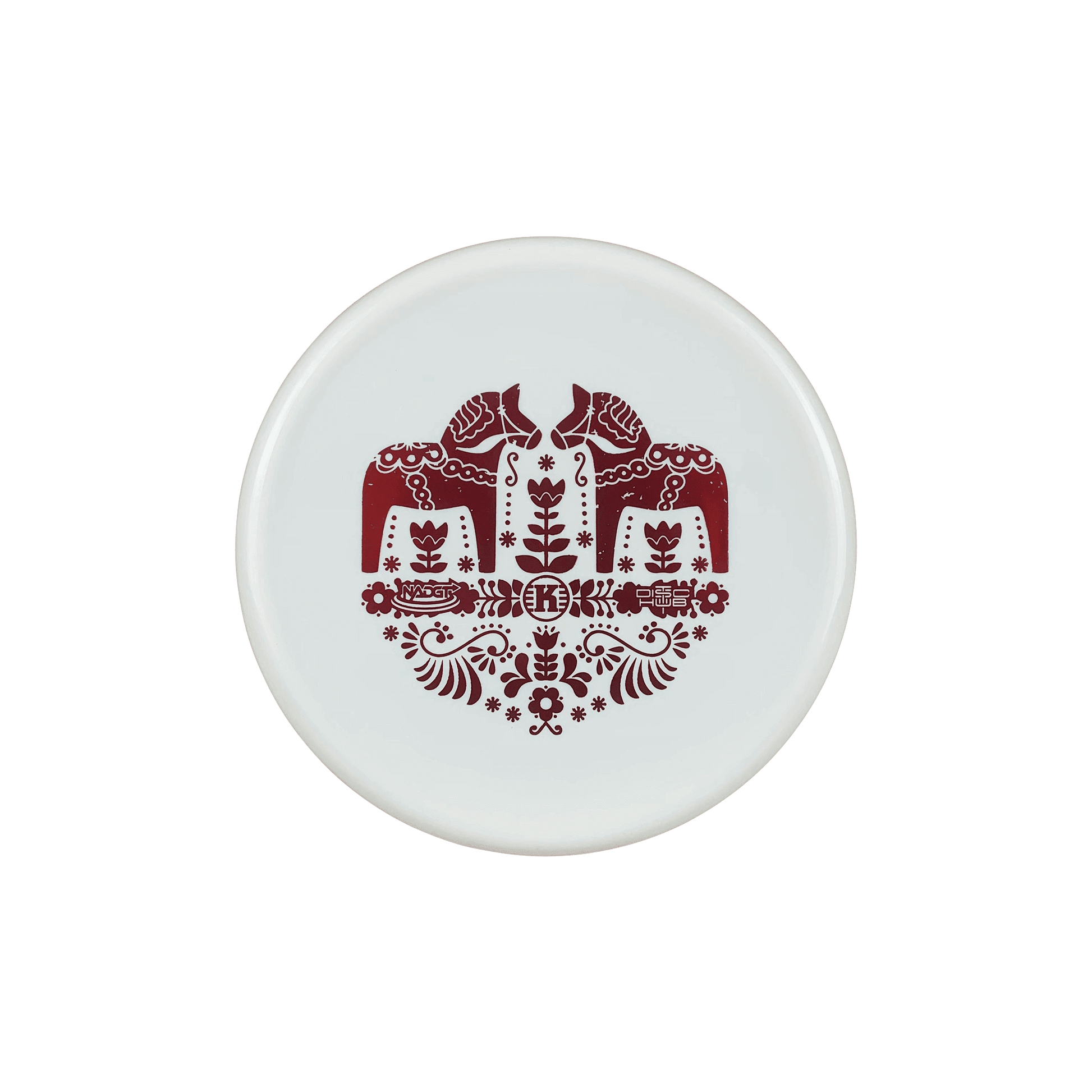 K1 Soft Berg - Dala Horse Stamp Disc Kastaplast white 173 