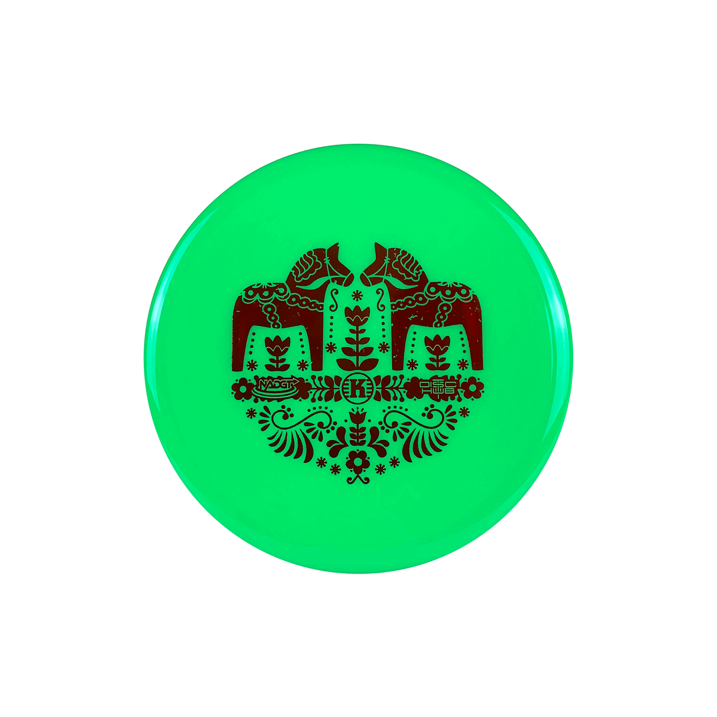 K1 Soft Järn - Dala Horse Stamp Disc Kastaplast lime green 173 