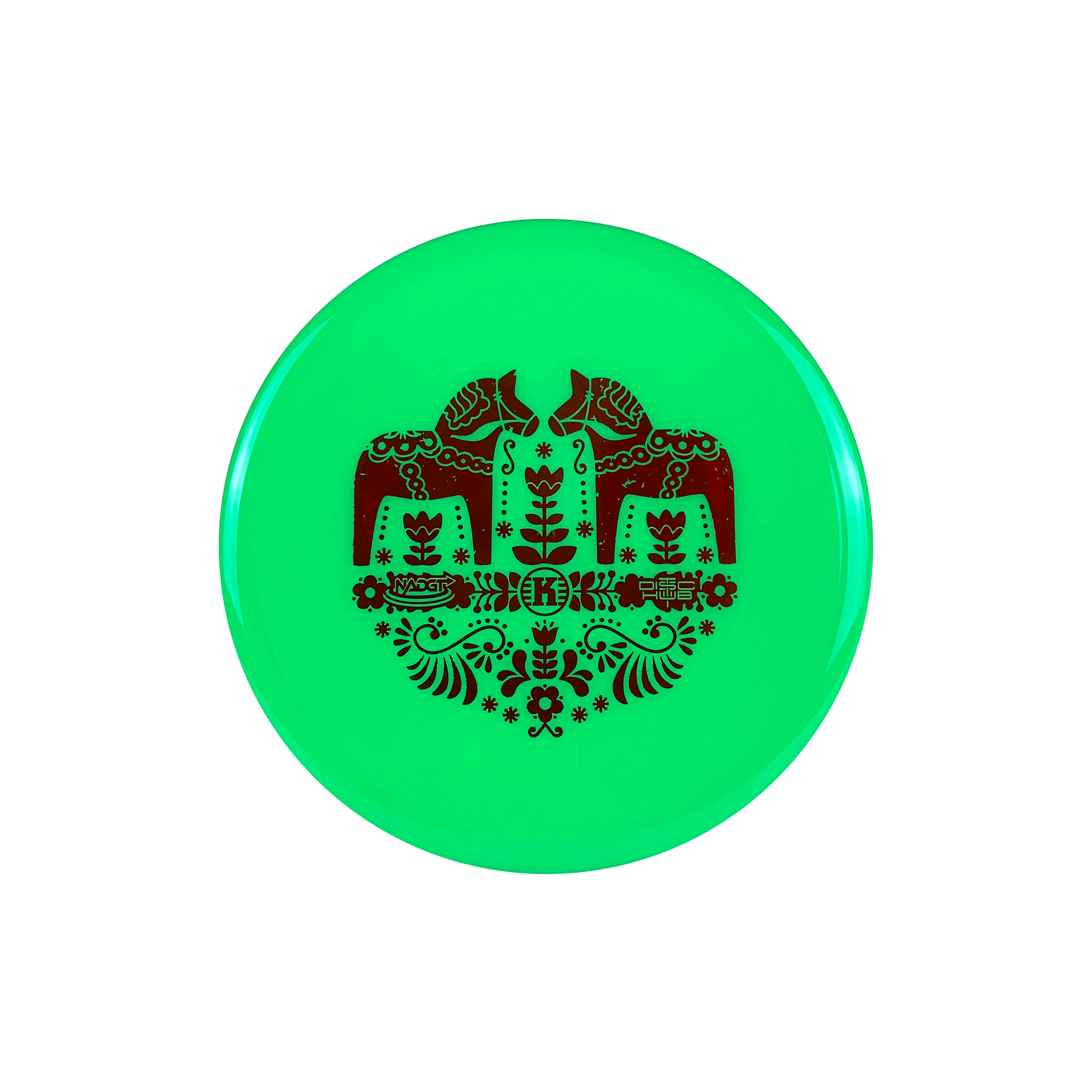 K1 Soft Järn - Dala Horse Stamp Disc Kastaplast lime green 173 