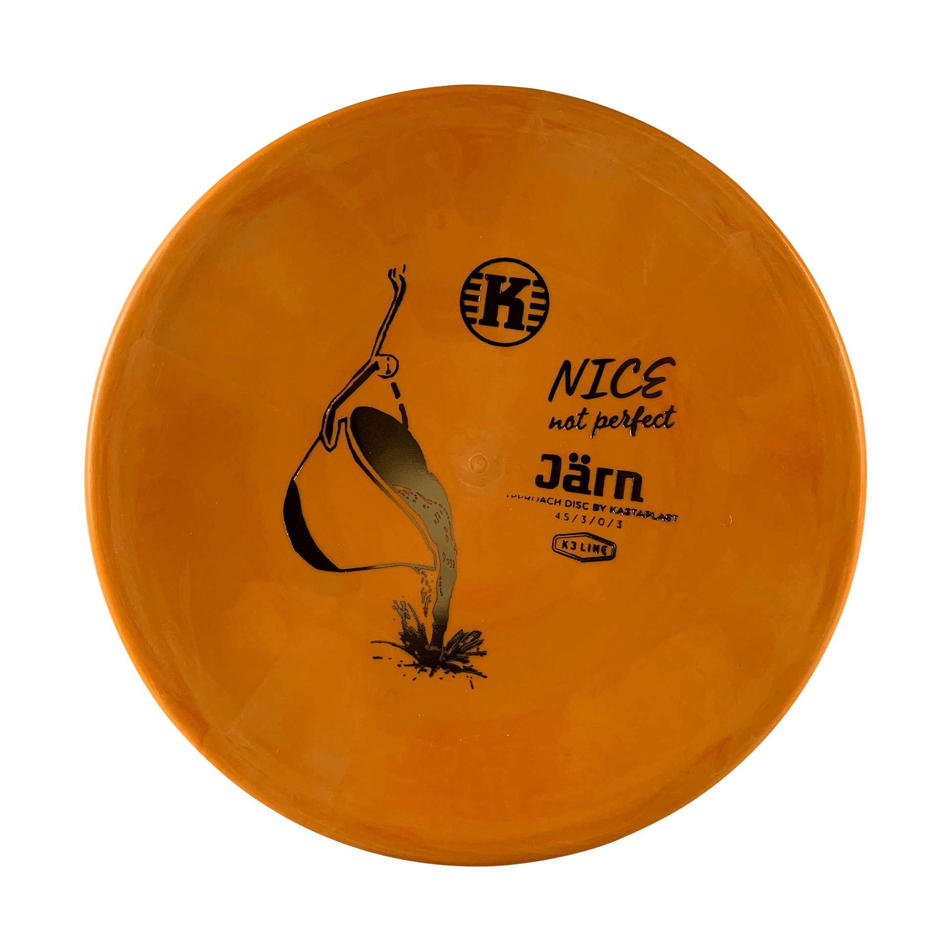 K3 Jӓrn - NICE not perfect Disc Kastaplast orange 174 