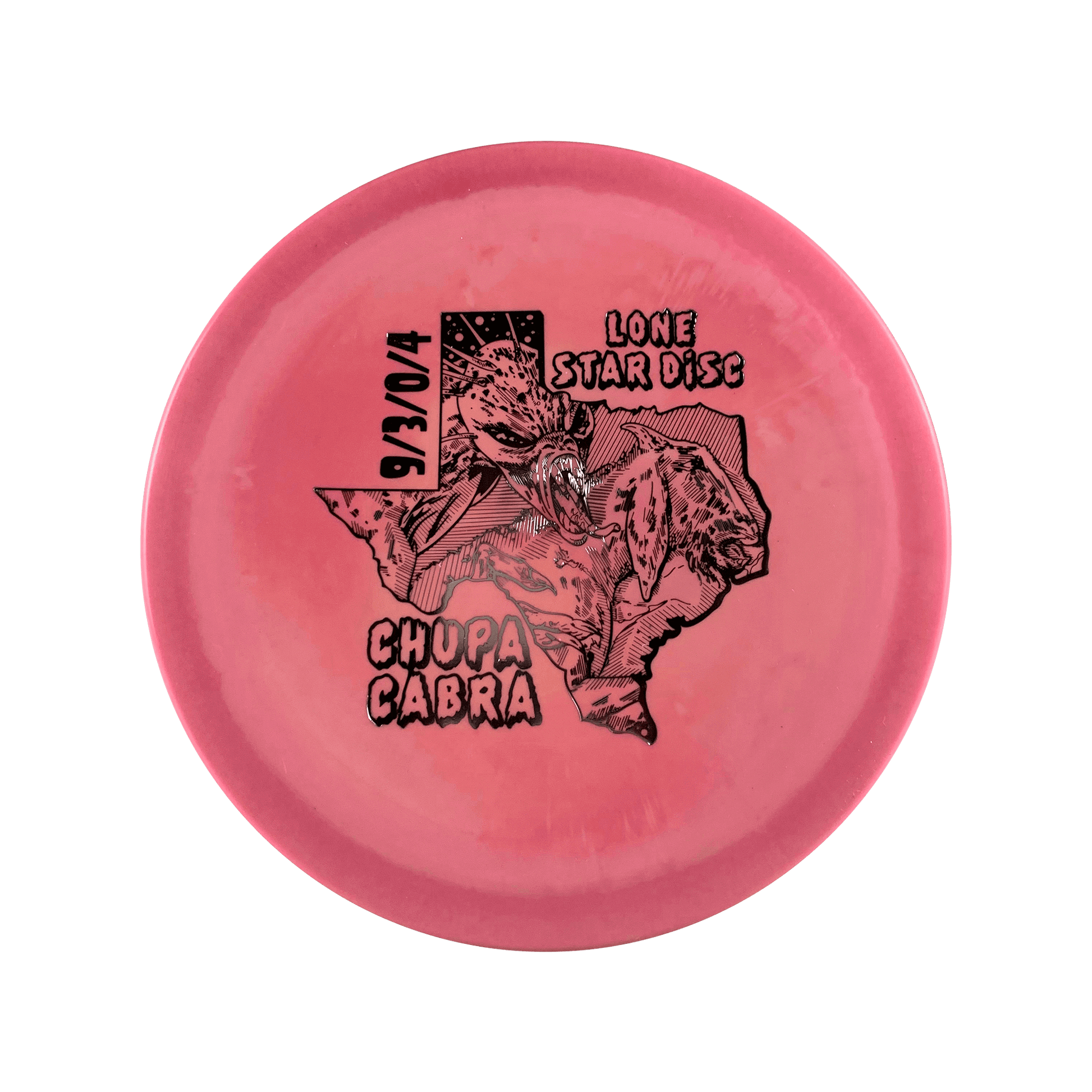 Lima Chupacabra - Goat Killer Stamp Disc Lonestar Disc pink 158 