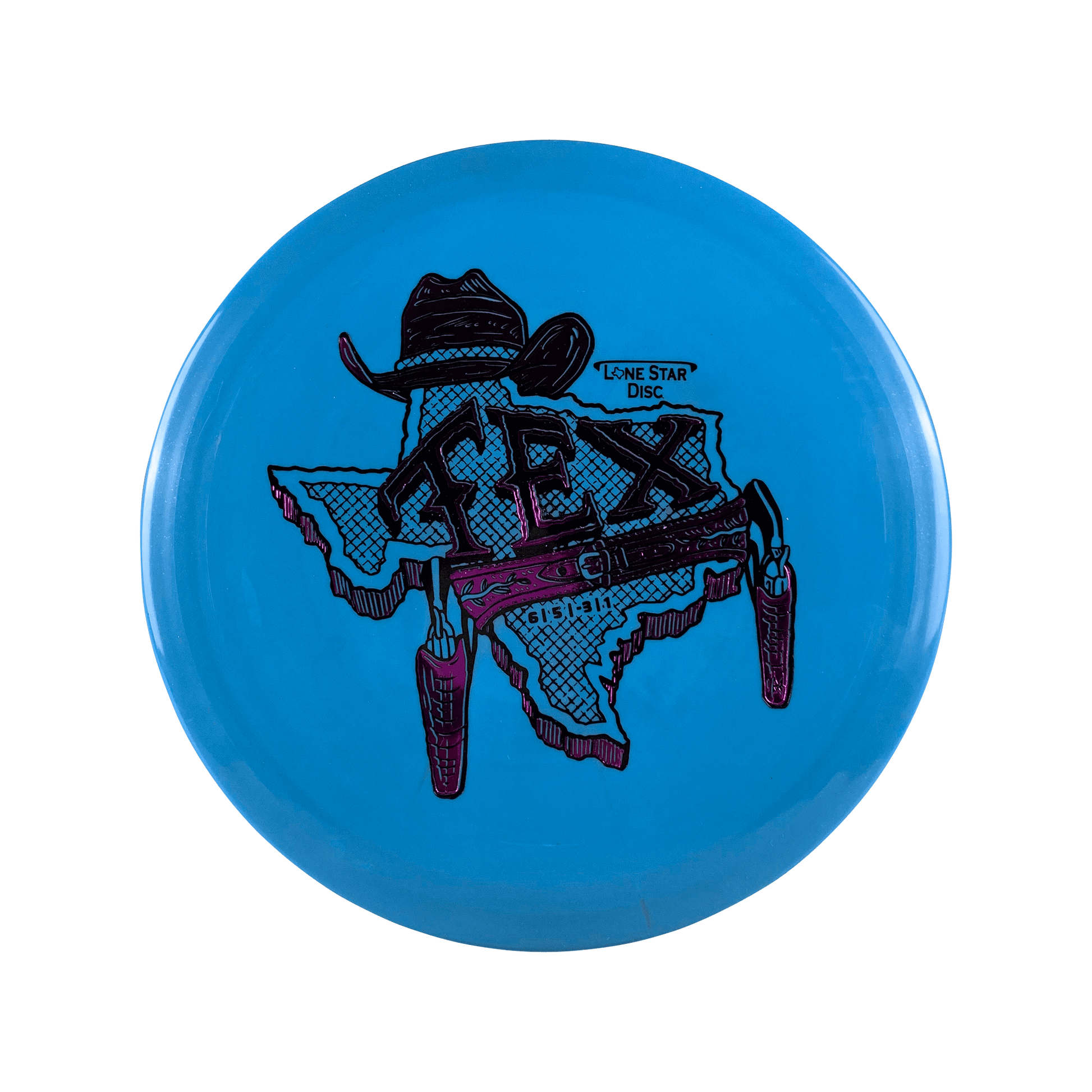 Lima Tex - Gunslinger Stamp Disc Lonestar Disc blue 157 