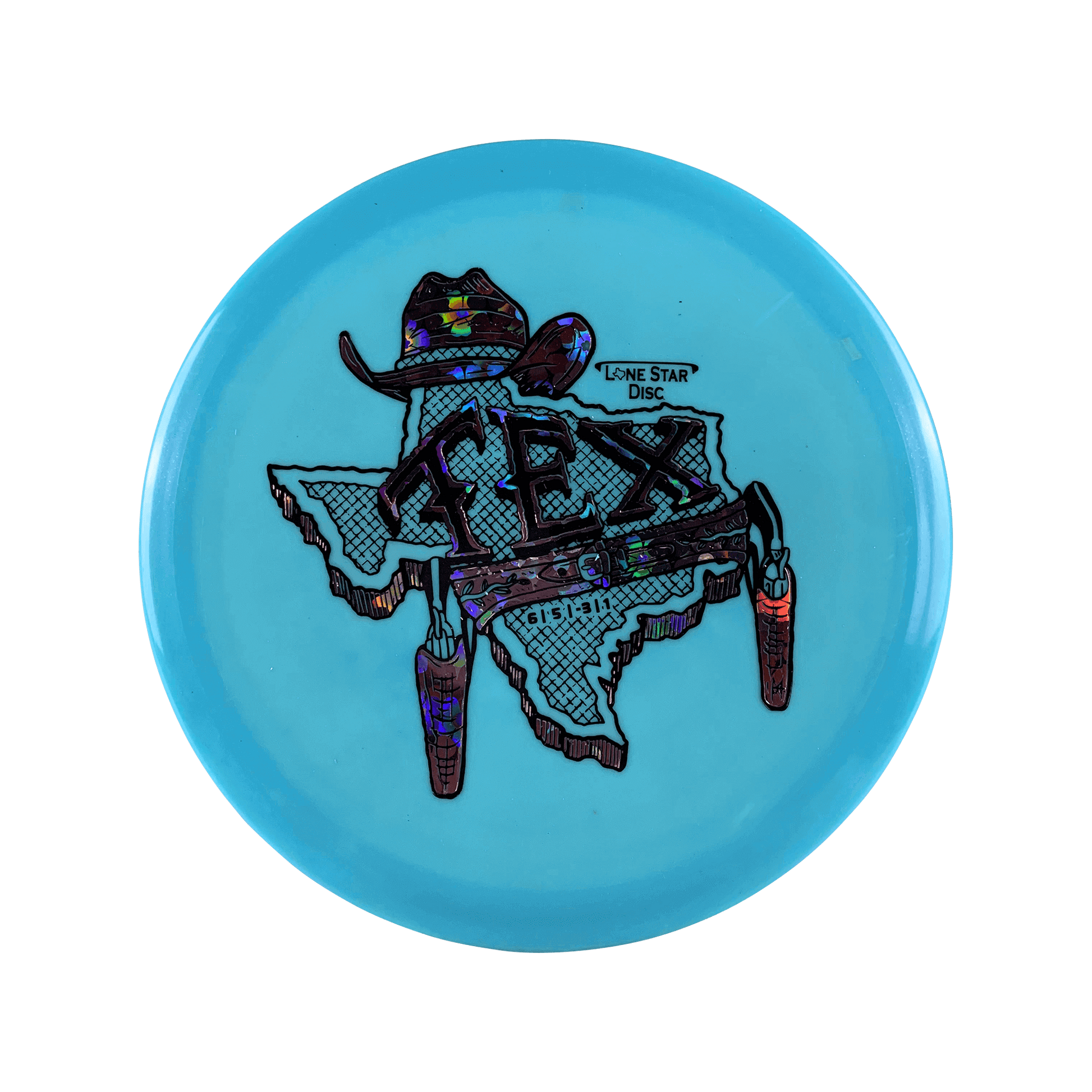 Lima Tex - Gunslinger Stamp Disc Lonestar Disc light blue 156 