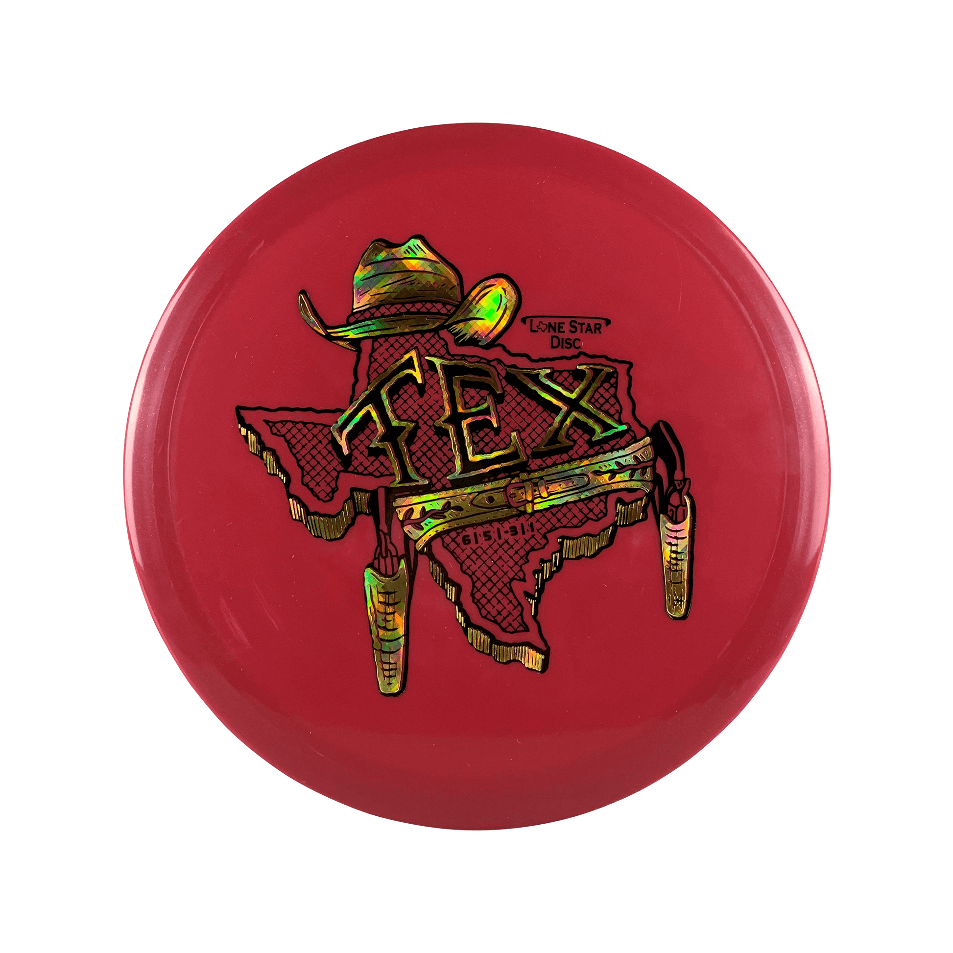 Lima Tex - Gunslinger Stamp Disc Lonestar Disc red 157 