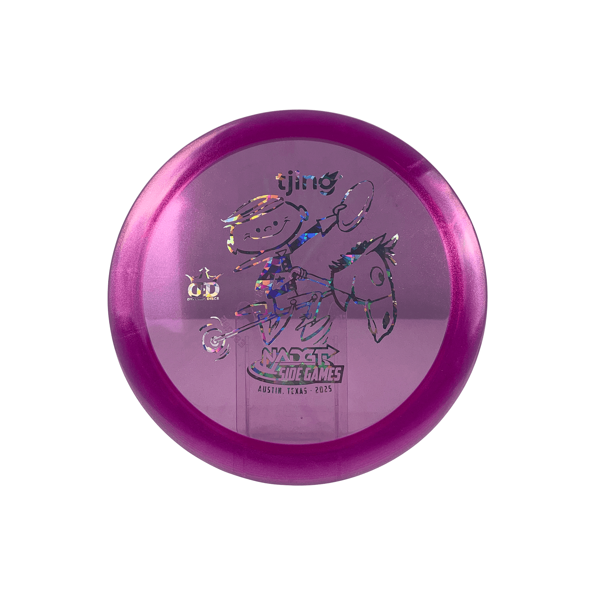 Lucid Ice Glimmer Escape - NADGT Side Games '25 Hobby Horse Stamp Disc Dynamic Discs purple 168.0 