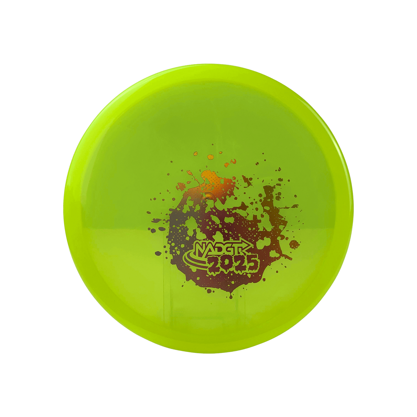 Lucid Ice Suspect - NADGT Splatter Stamp 2025 Disc Dynamic Discs highlighter yellow 173.0 