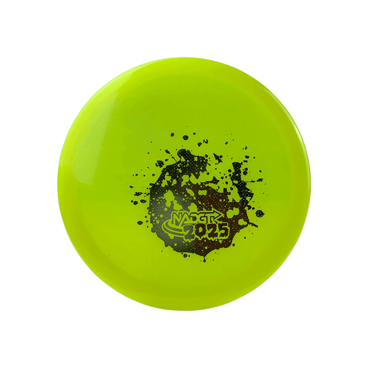 Lucid Justice - NADGT Splatter Stamp 2025 Disc Dynamic Discs highlighter yellow 173.0 