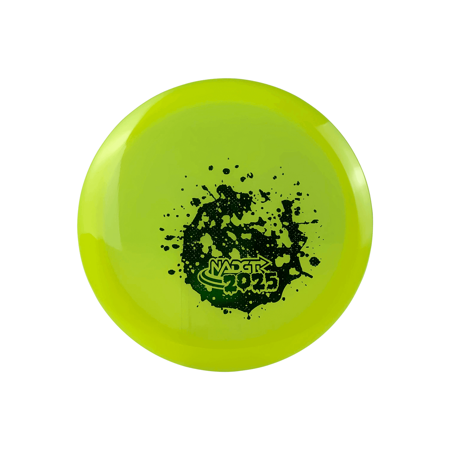 Lucid Vandal - NADGT Splatter Stamp 2025 Disc Dynamic Discs highlighter yellow 173.0 