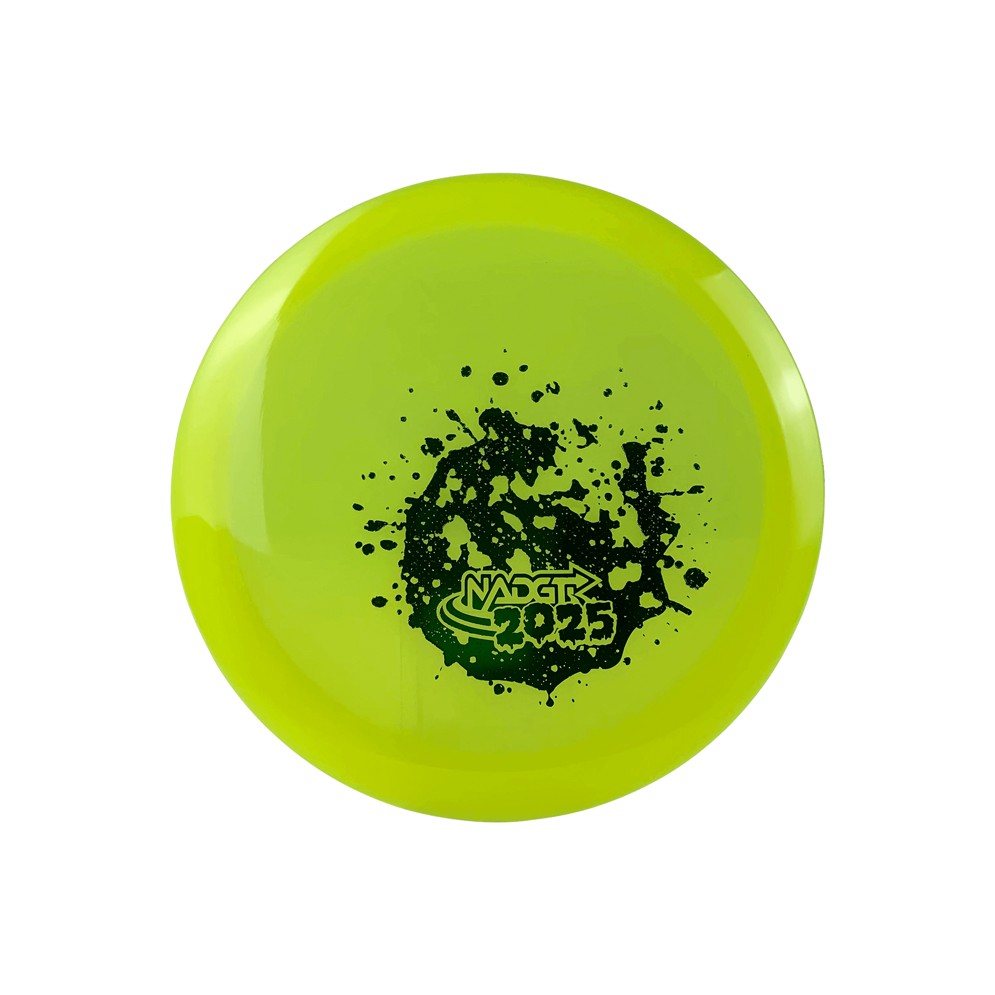 Lucid Vandal - NADGT Splatter Stamp 2025 Disc Dynamic Discs highlighter yellow 173.0 