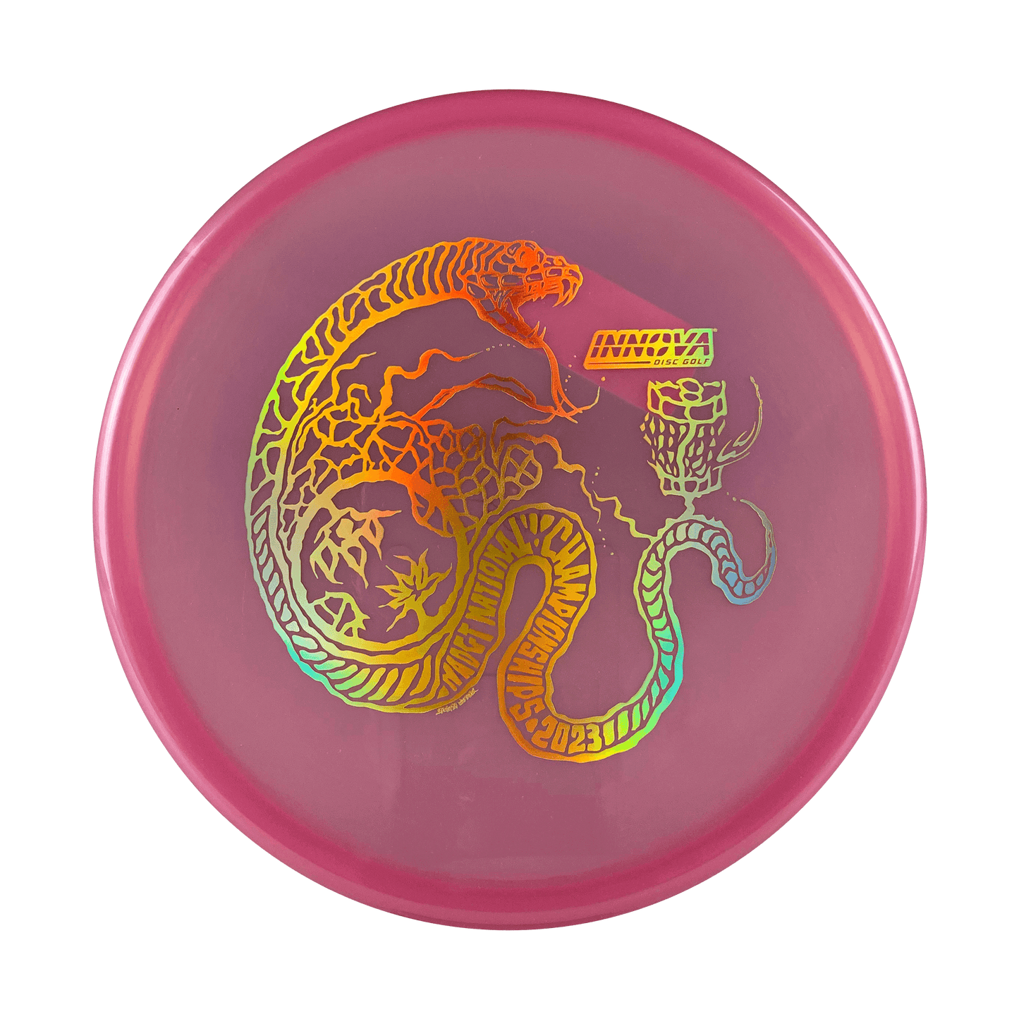 Luster Champion Toro - Serpent Stamp - NADGT National Championship '23 Disc Innova pink 170 