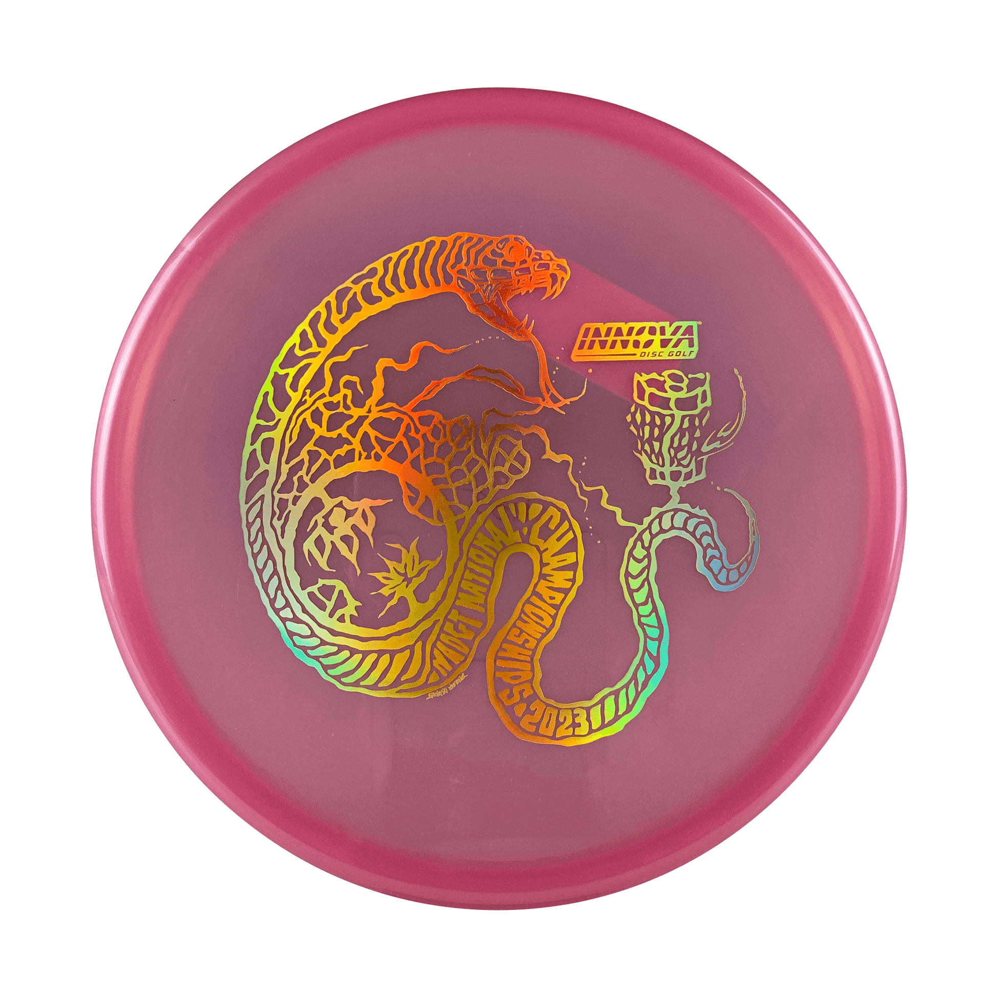 Luster Champion Toro - Serpent Stamp - NADGT National Championship '23 Disc Innova pink 170 