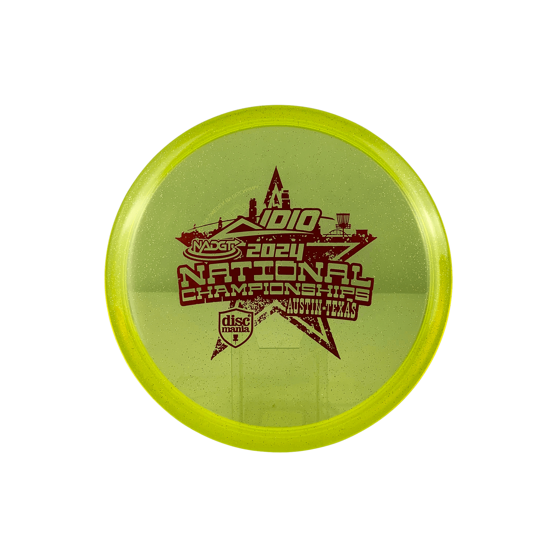 Metal Flake C-Line MD3 - NADGT National Championship 2024 Disc Discmania highlighter yellow 177 