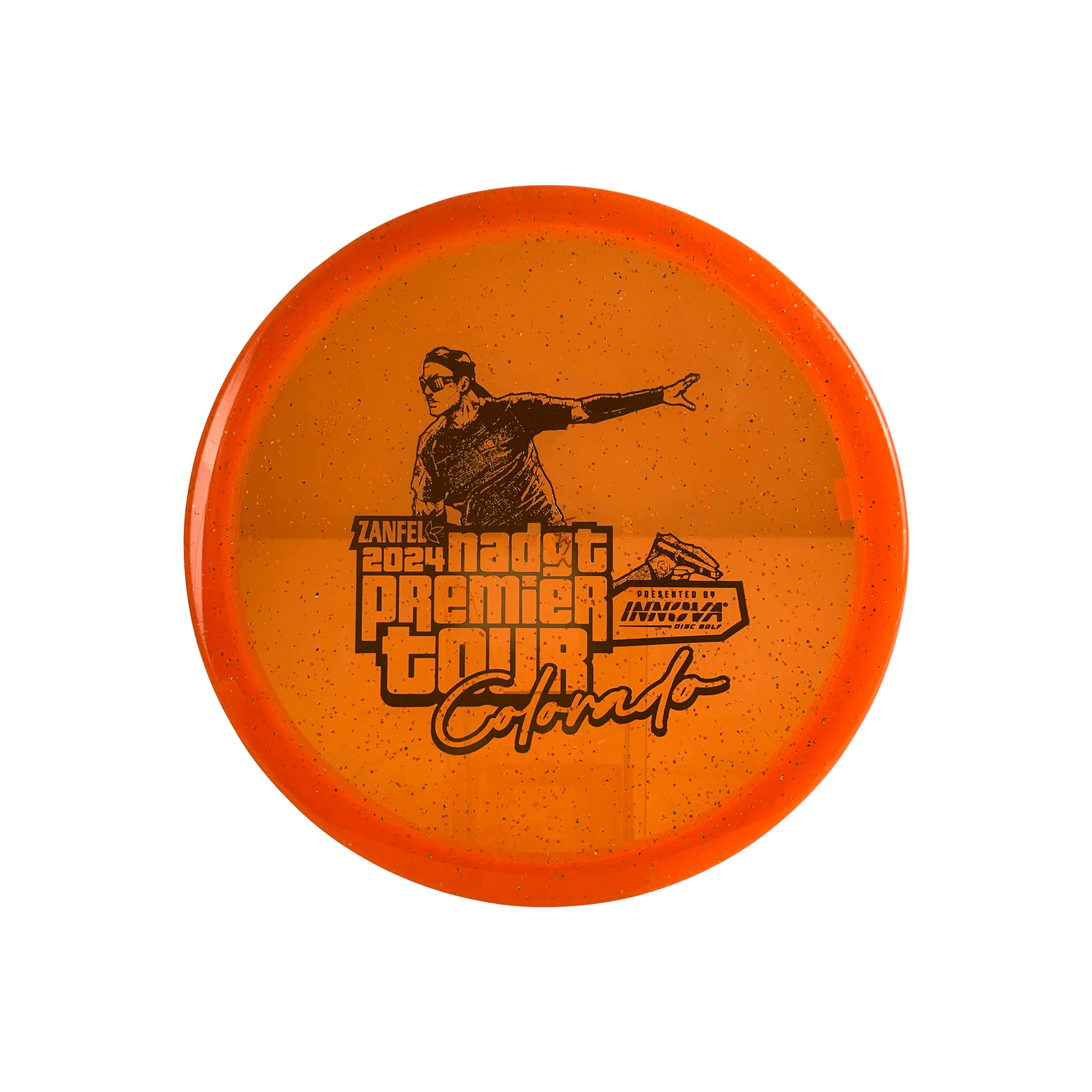 Metal Flake Champion Gator - NADGT Colorado Premier 2024 Stamp Disc Innova orange 173 