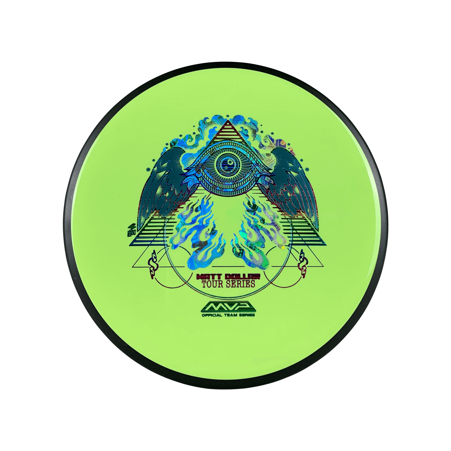 Neutron Detour - Matt Dollar Flying Eye Stamp Disc MVP highlighter yellow 166 