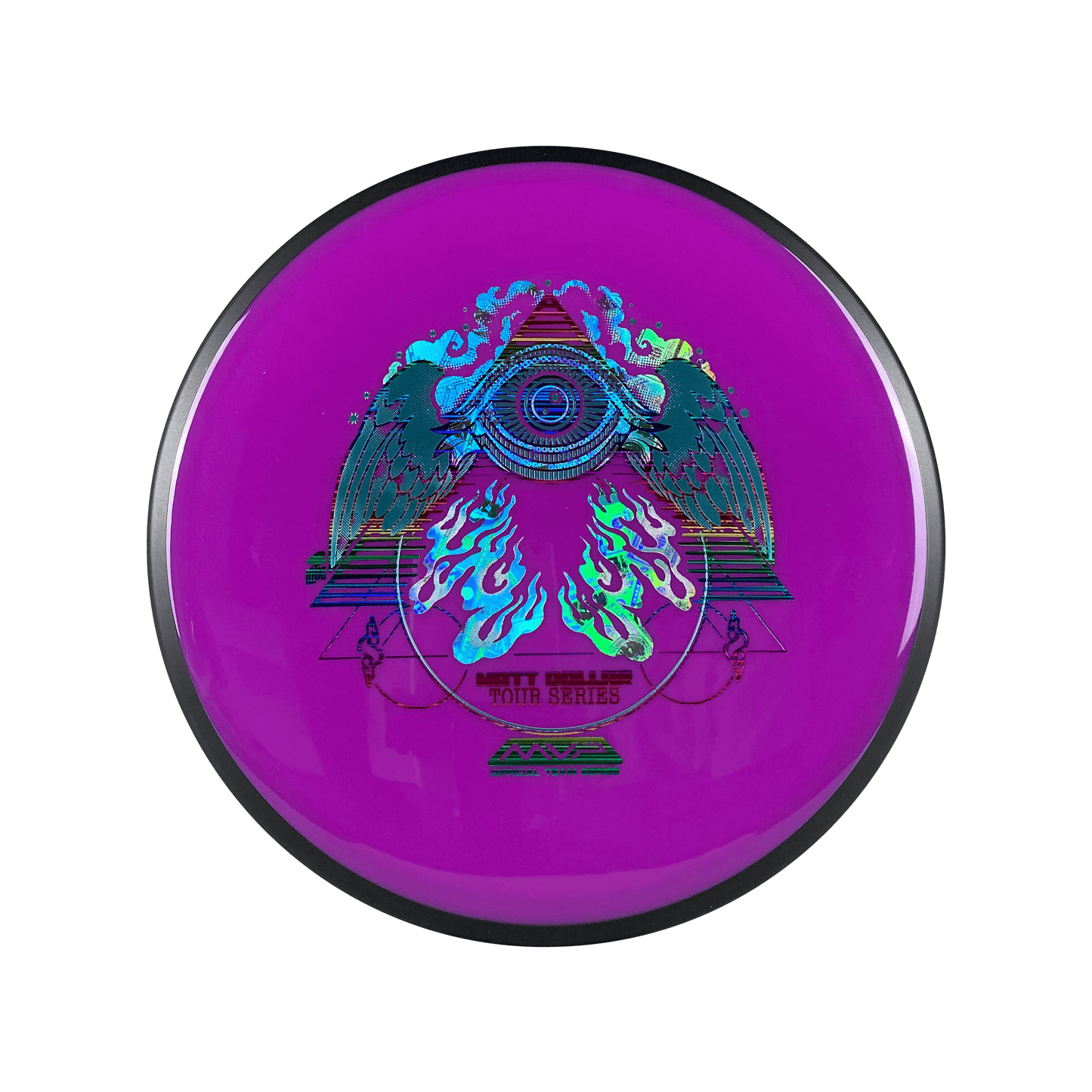 Neutron Detour - Matt Dollar Flying Eye Stamp Disc MVP purple 177 