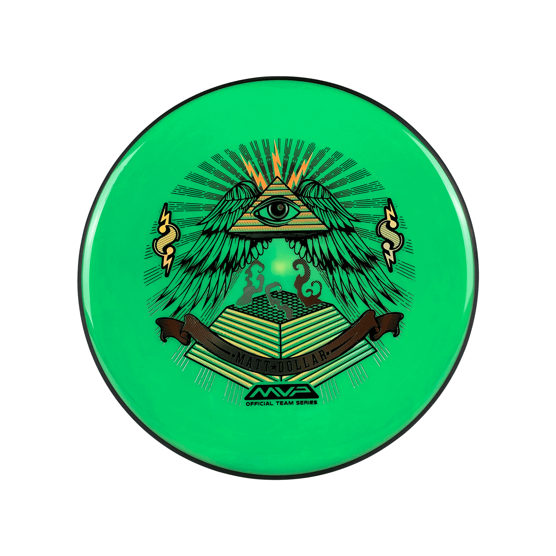 Neutron Soft Glitch - Matt Dollar Pyramid Stamp Disc MVP green 151 