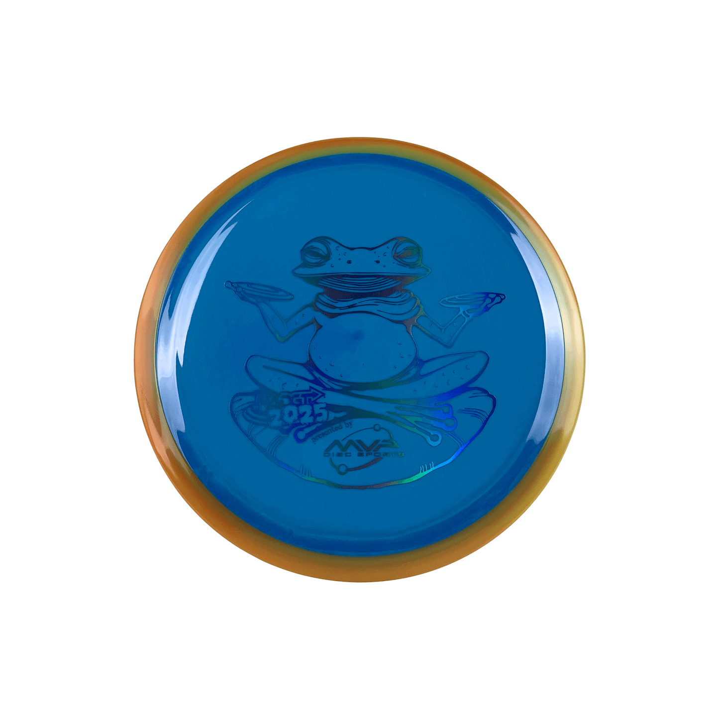 Neutron Time-Lapse (retooled) - NADGT Frog Stamp 2025 Disc Axiom multi / blue 173 