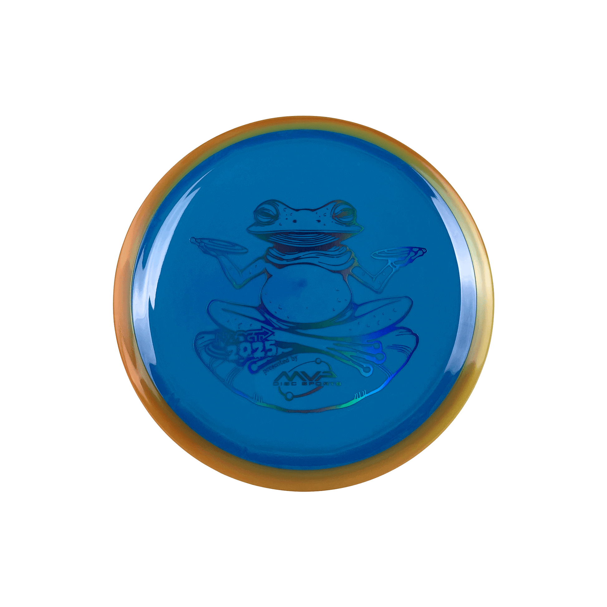 Neutron Time-Lapse (retooled) - NADGT Frog Stamp 2025 Disc Axiom multi / blue 173 