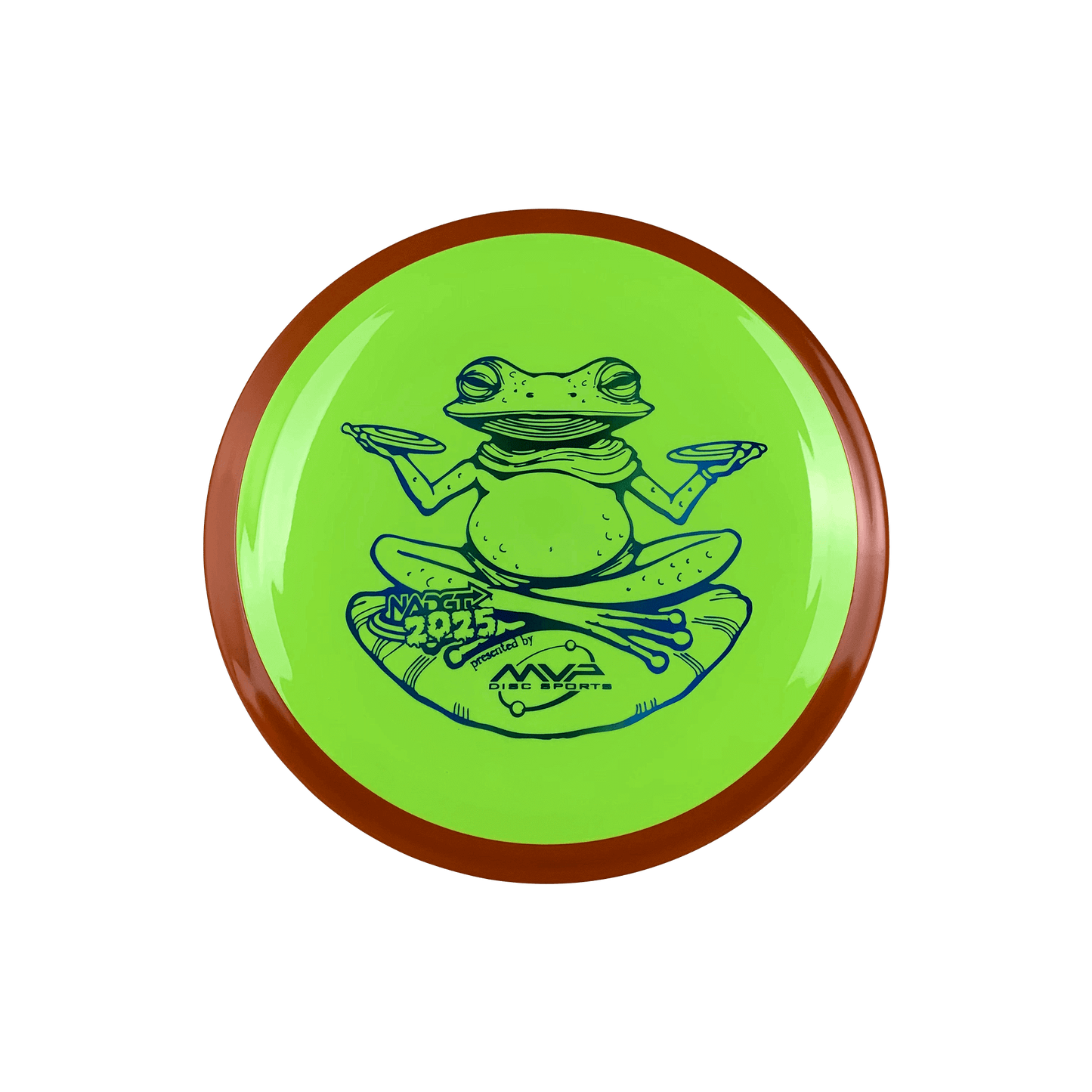 Neutron Time-Lapse (retooled) - NADGT Frog Stamp 2025 Disc Axiom multi / highlighter yellow 175 