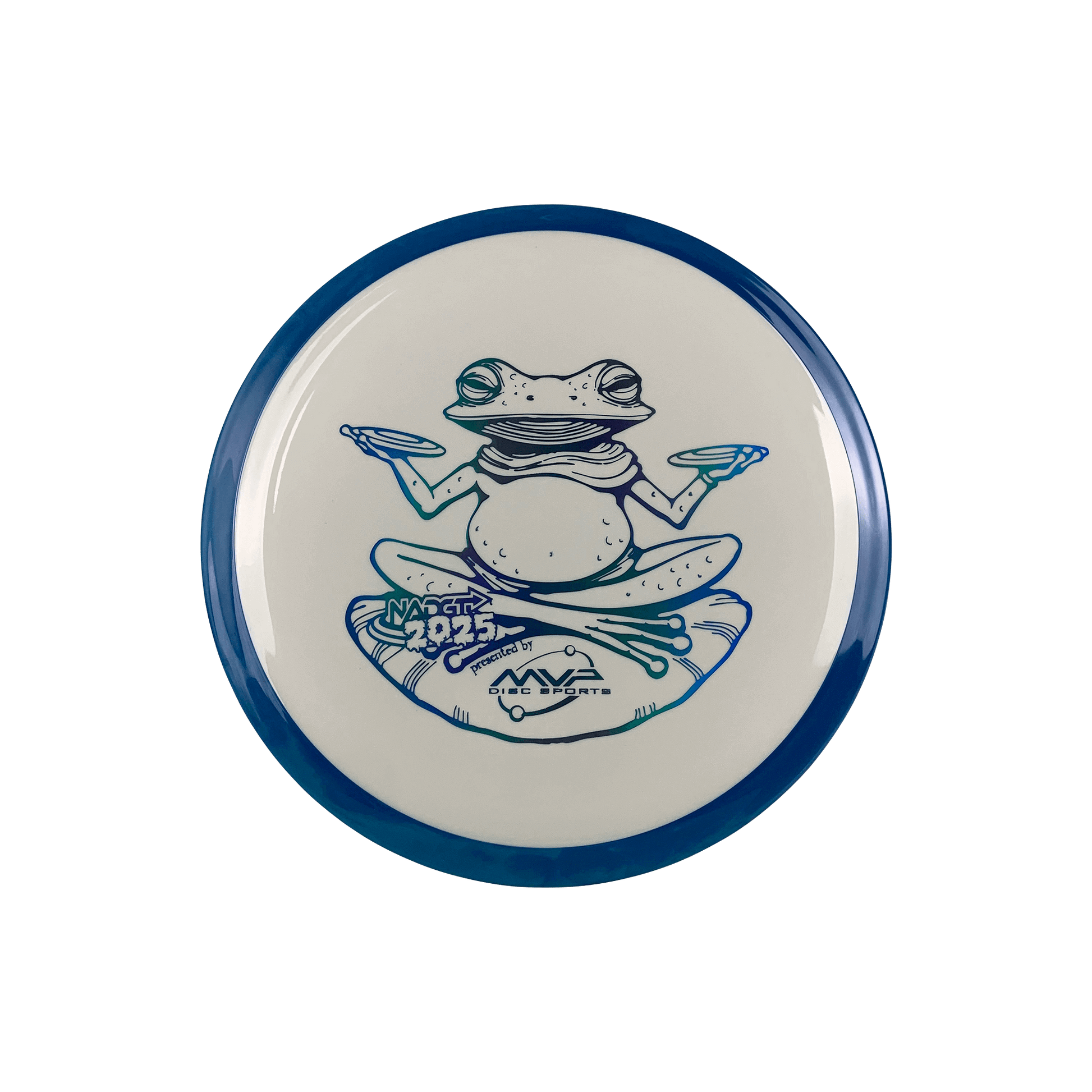 Neutron Time-Lapse (retooled) - NADGT Frog Stamp 2025 Disc Axiom multi / white 174 