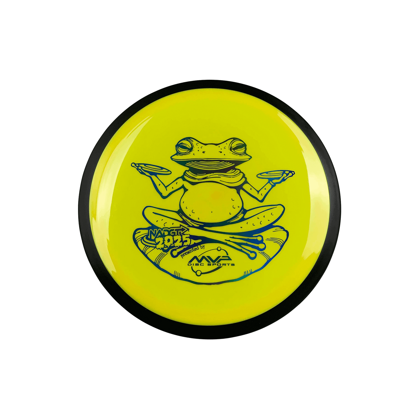Neutron Time-Lapse (retooled) - NADGT Frog Stamp 2025 Disc Axiom multi / yellow 173 