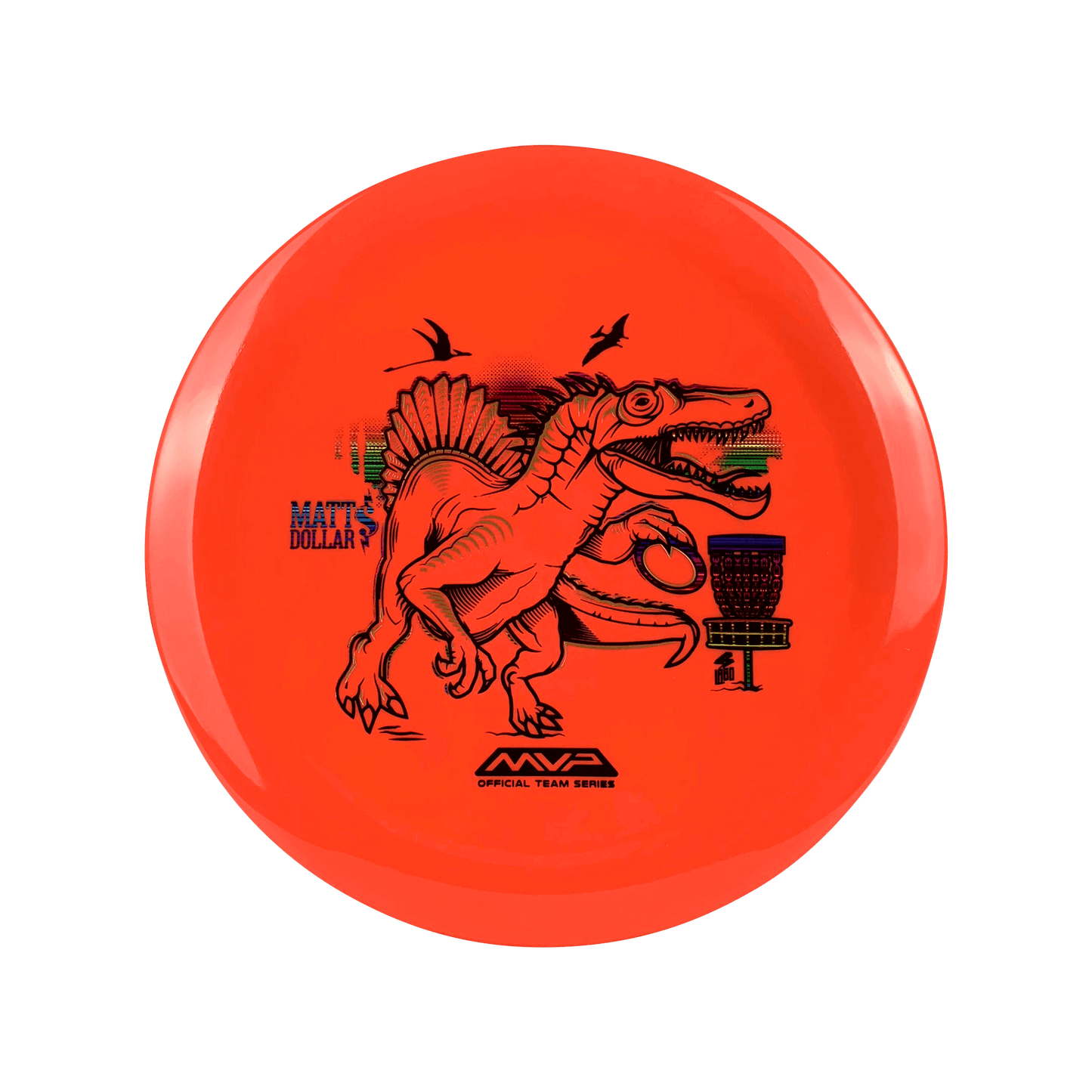 Neutron Turbulence - Matt Dollar Raptor Stamp Disc Streamline red / orange 175 