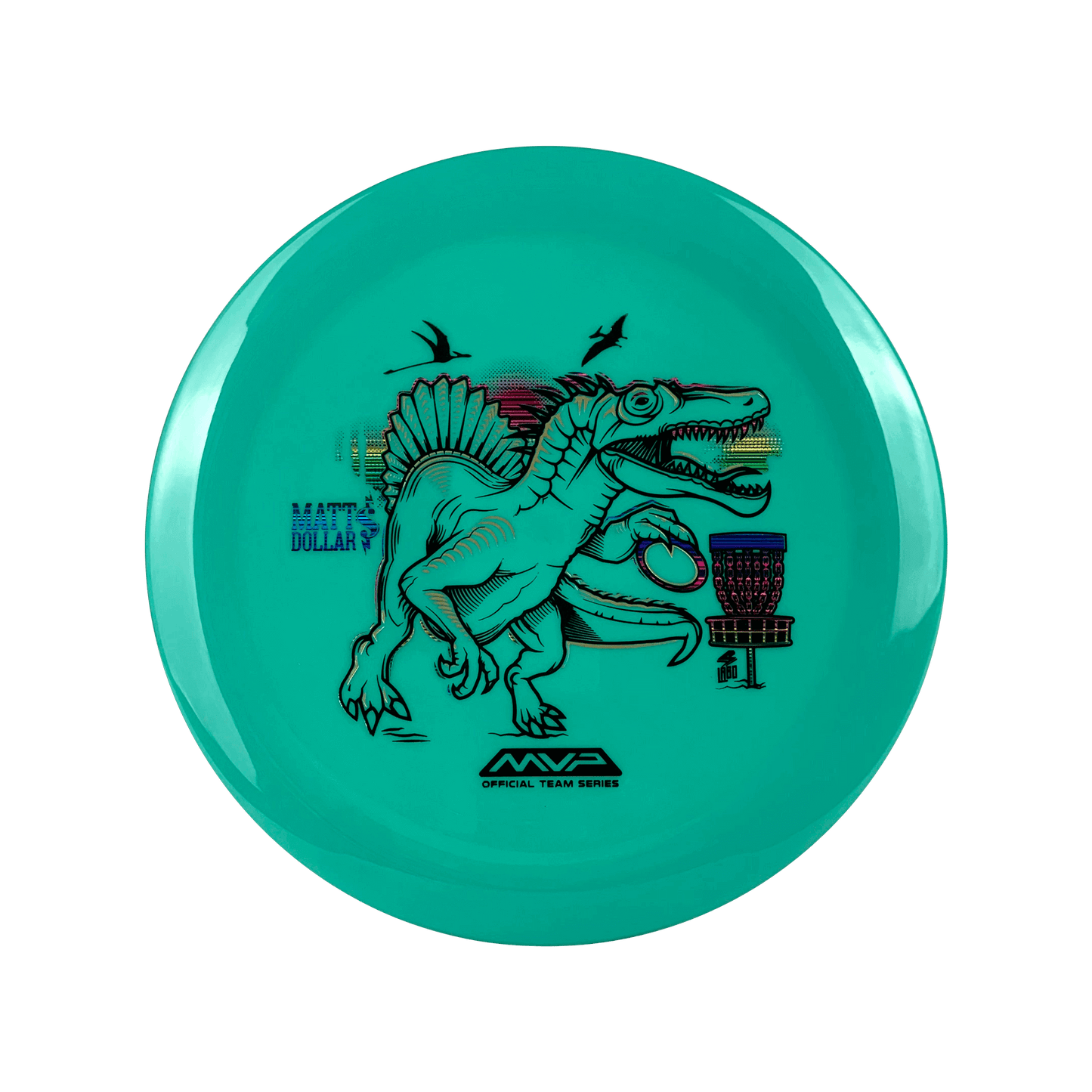 Neutron Turbulence - Matt Dollar Raptor Stamp Disc Streamline teal 168 