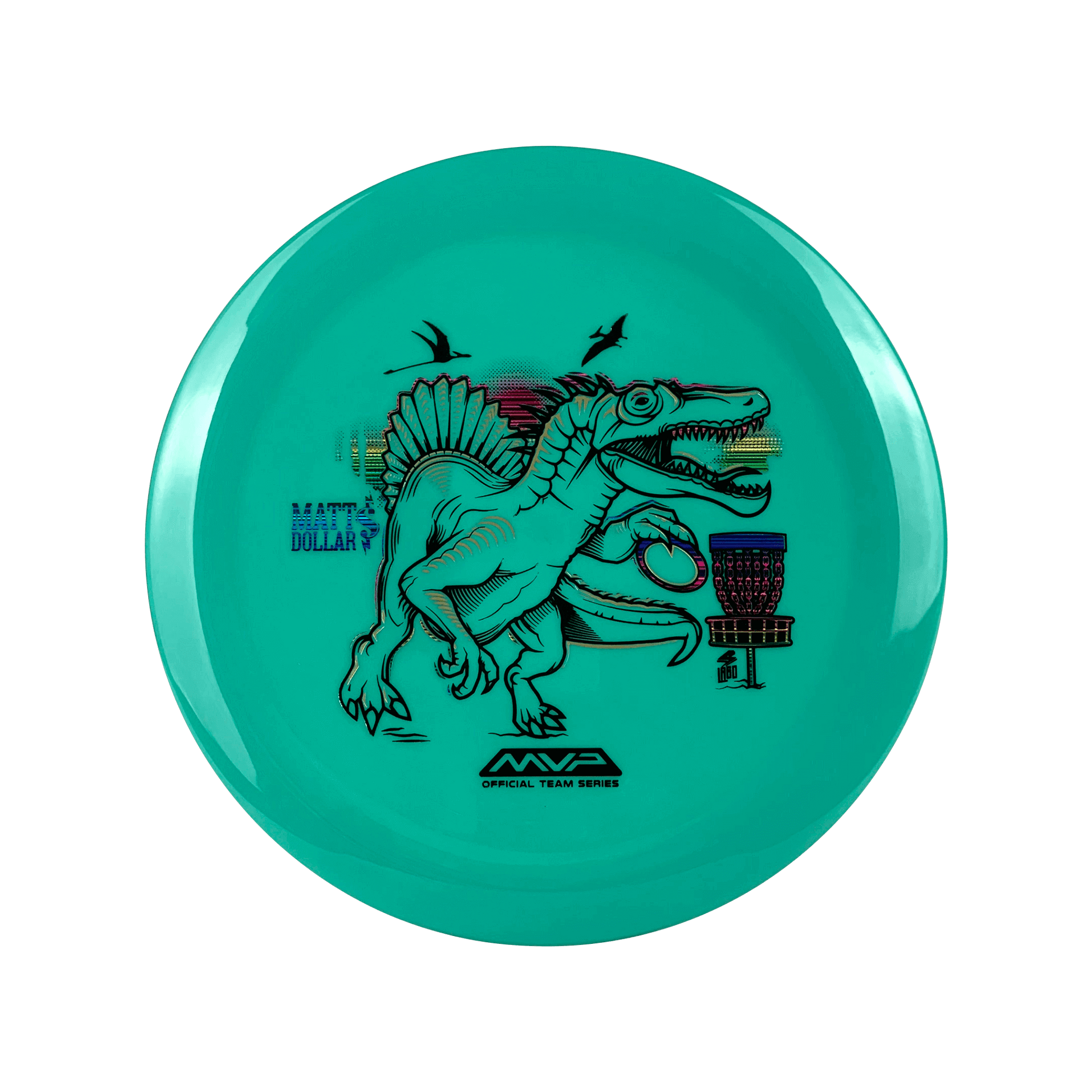 Neutron Turbulence - Matt Dollar Raptor Stamp Disc Streamline teal 168 