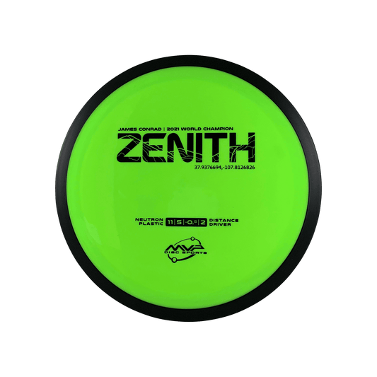 Neutron Zenith - James Conrad 2021 World Champion Signature Series Disc MVP lime 172 