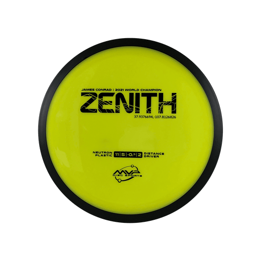 Neutron Zenith - James Conrad 2021 World Champion Signature Series Disc MVP yellow 172 