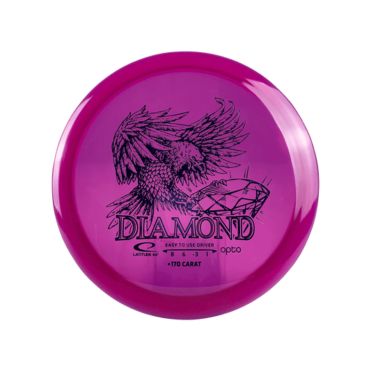 Opto Diamond - 170+g Carat Disc Latitude 64 purple 172 