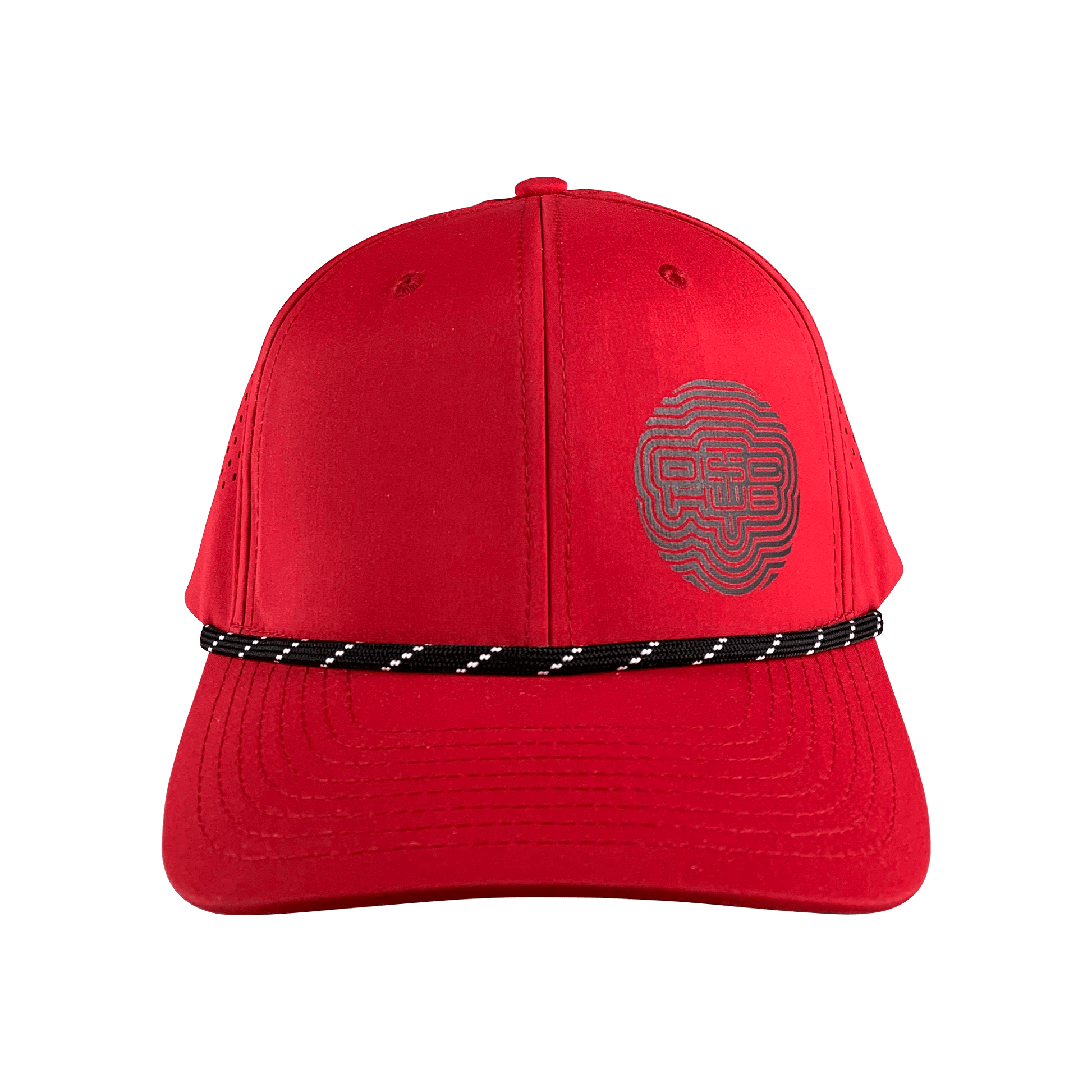 Snapback / Rope Hat - DiscHub Wave Stamp Disc DiscHub red 