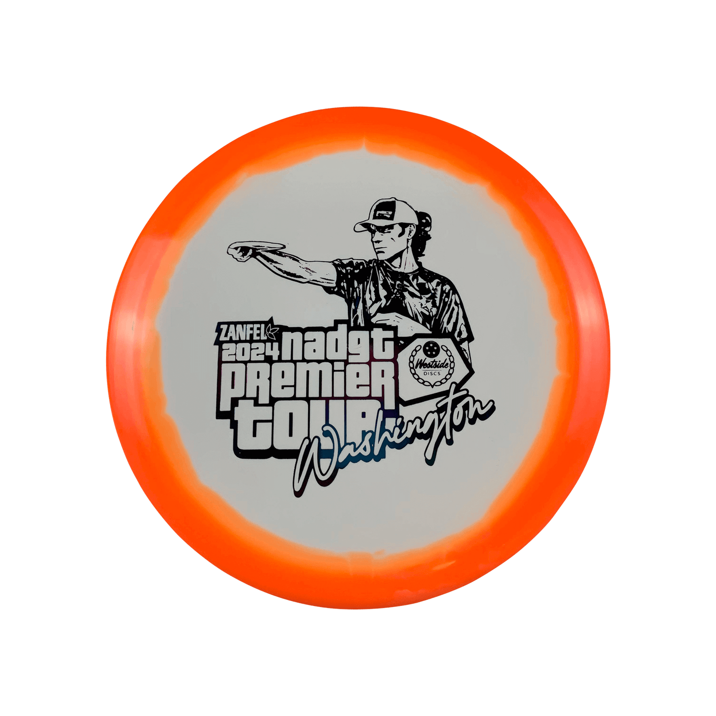 Tournament Orbit Hatchet - NADGT Washington Premier 2024 Stamp Disc Westside Discs multi / white orange 171 