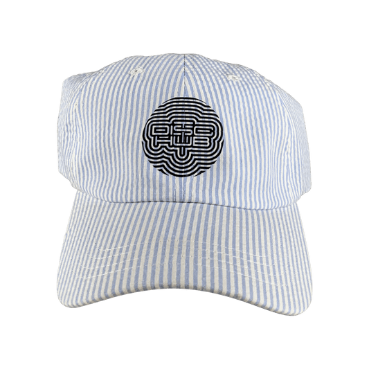 Velcro Hat - DiscHub Wave Stamp Disc DiscHub seersucker 