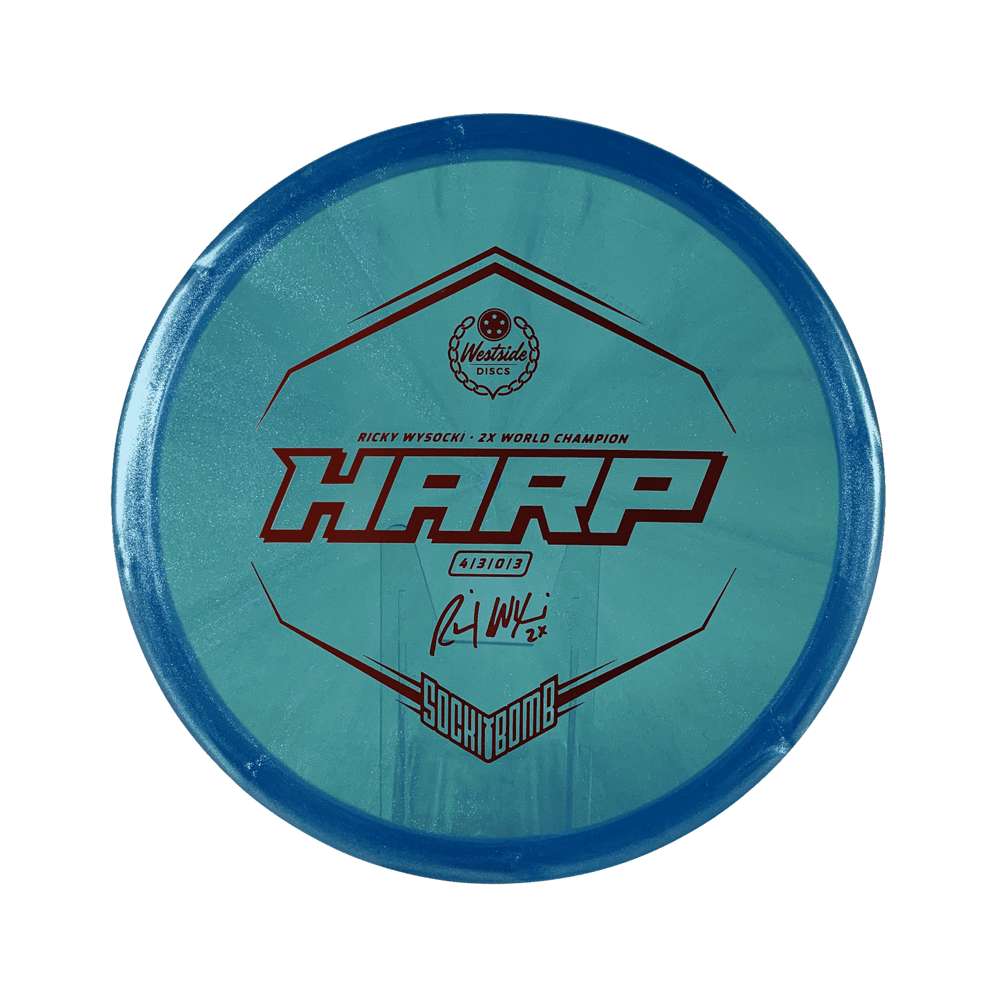 VIP - Ice Glimmer Harp - Ricky Wysocki 2x Disc Westside Discs blue 173 
