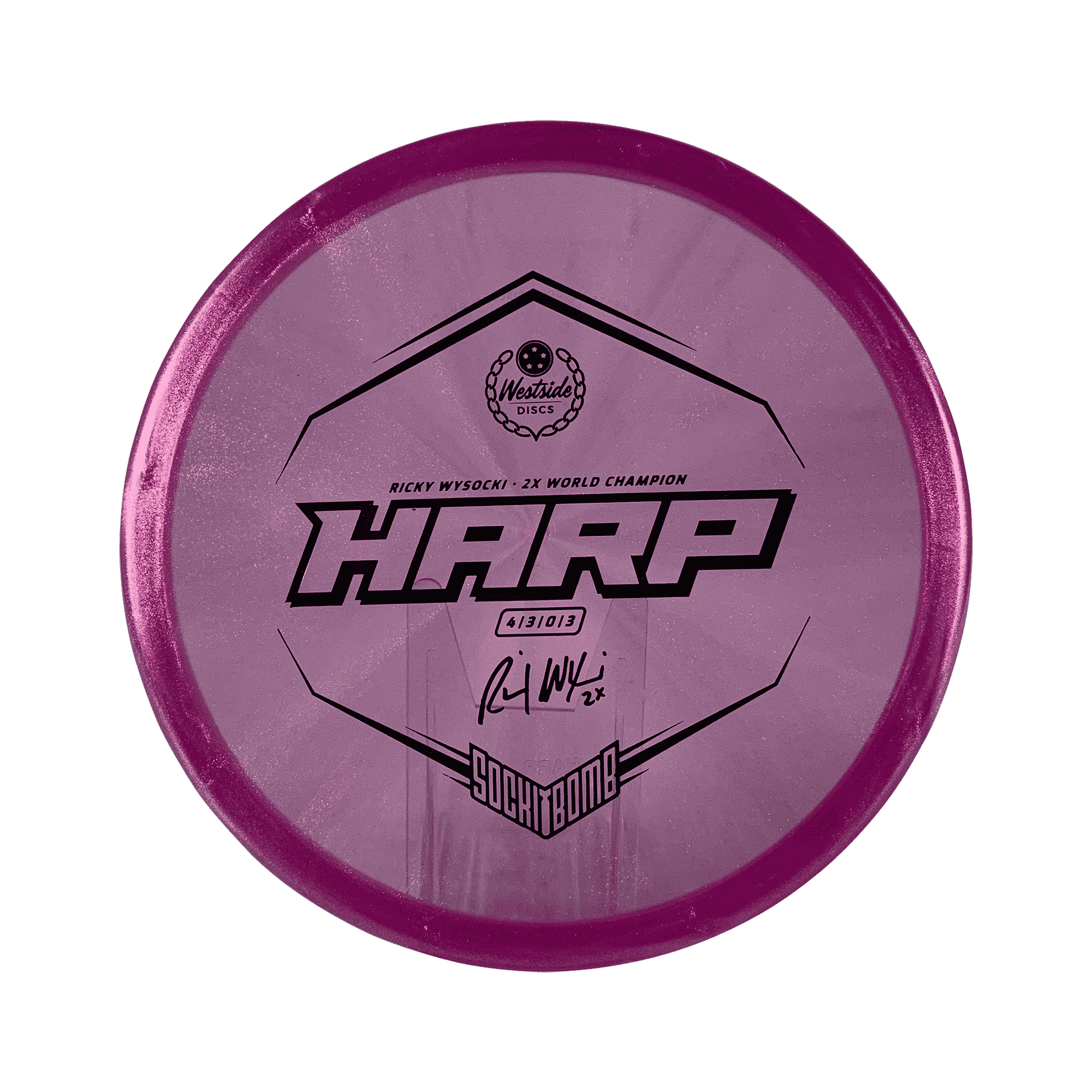 VIP - Ice Glimmer Harp - Ricky Wysocki 2x Disc Westside Discs purple 173 