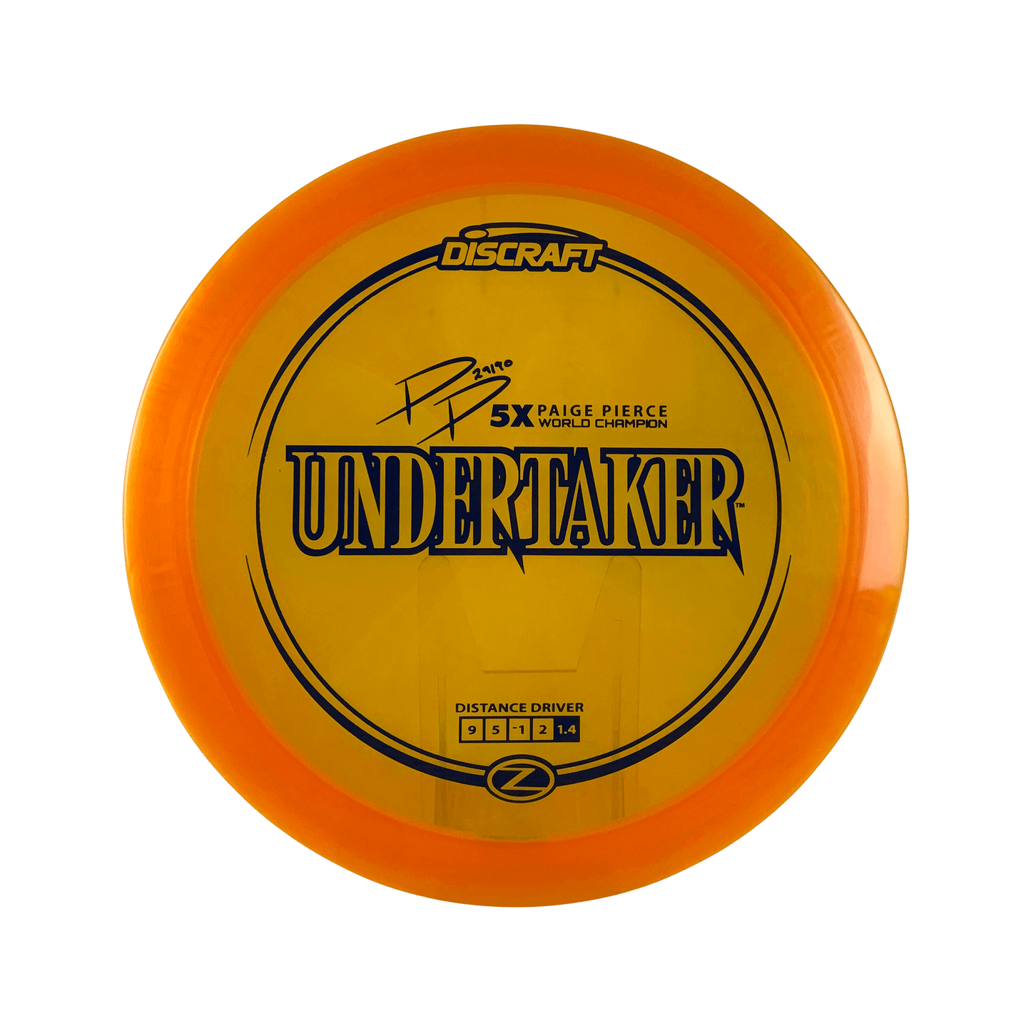 Z Undertaker - Paige Pierce 5x Signature Series Disc Discraft burnt orange 167 