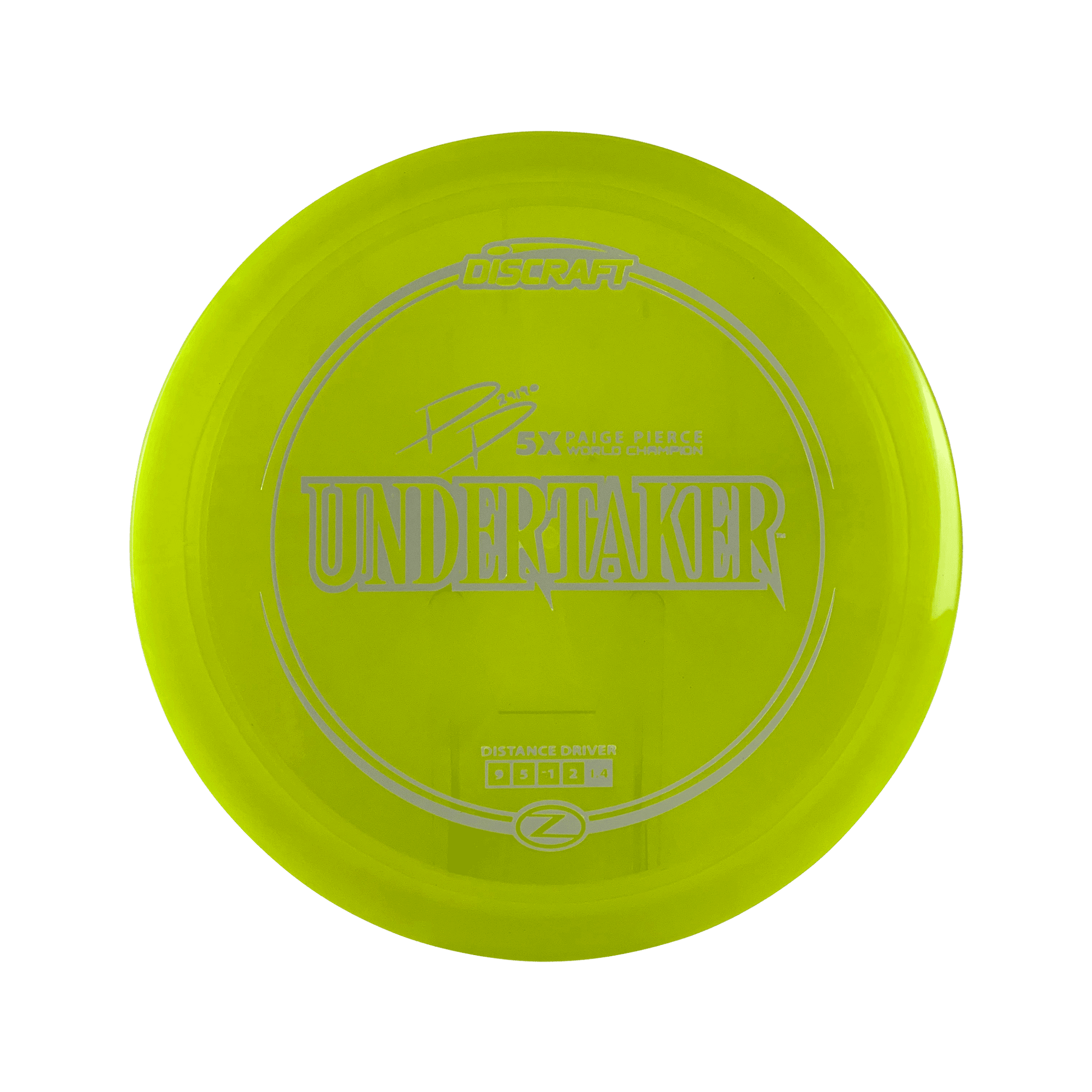 Z Undertaker - Paige Pierce 5x Signature Series Disc Discraft yellow 174 