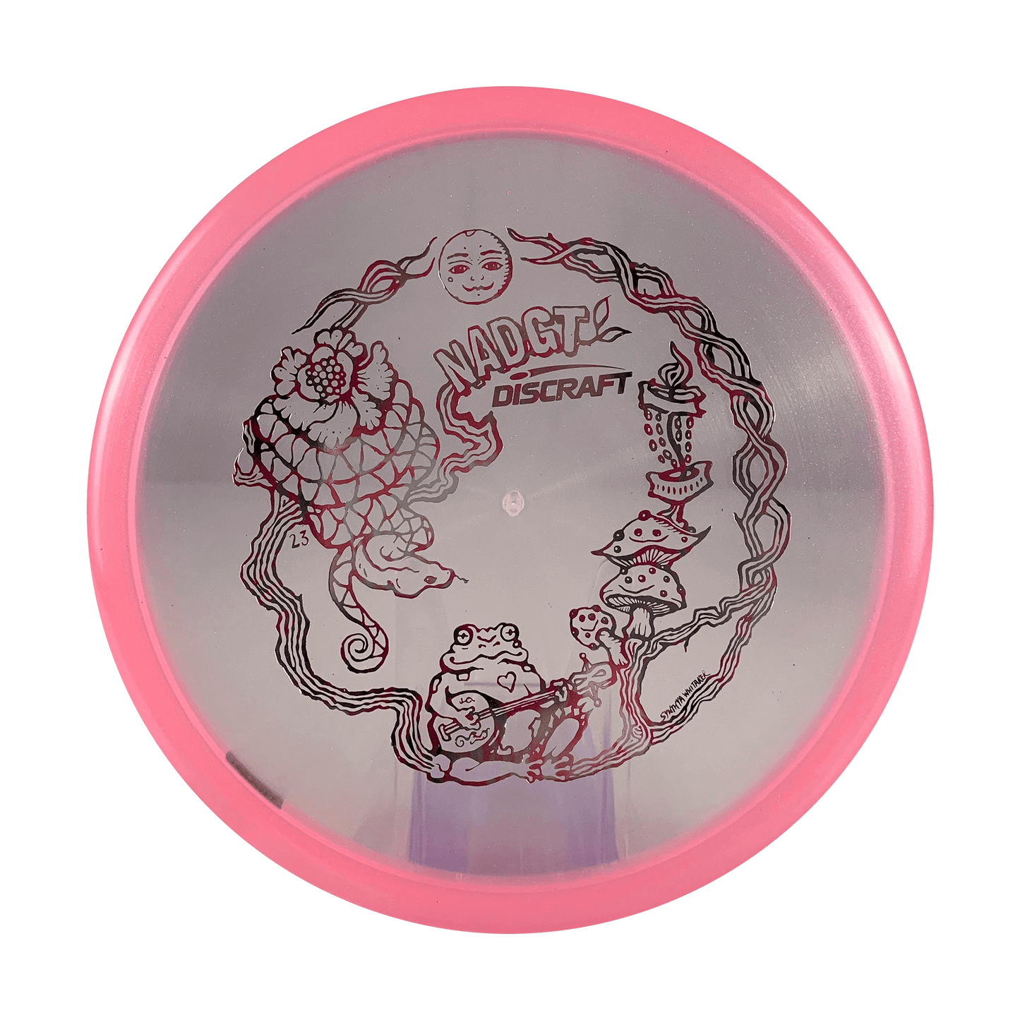 Z Zone - Banjo Frog Stamp - NADGT National Championship '23 Disc Discraft clear pink 173 