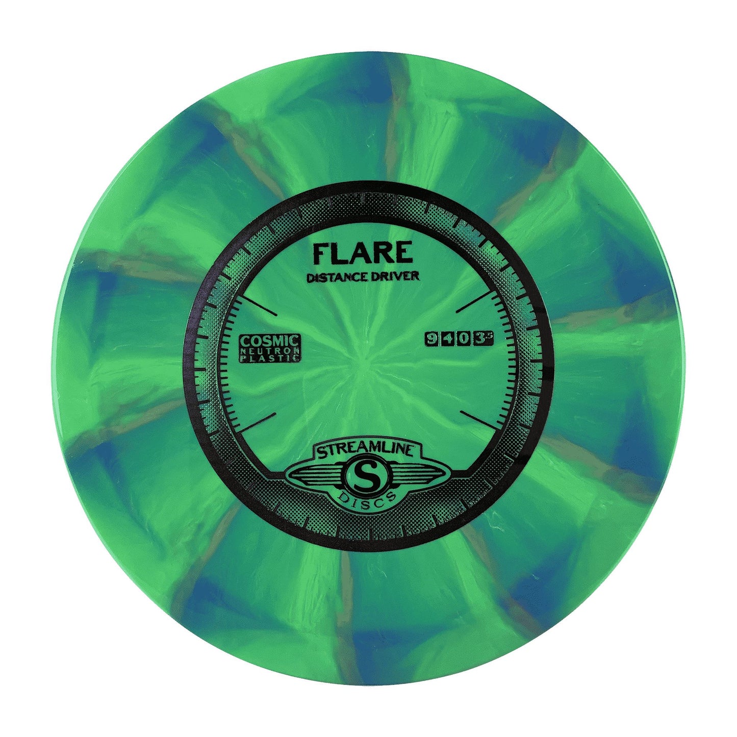 Cosmic Neutron Flare Disc Streamline multi / green 176 