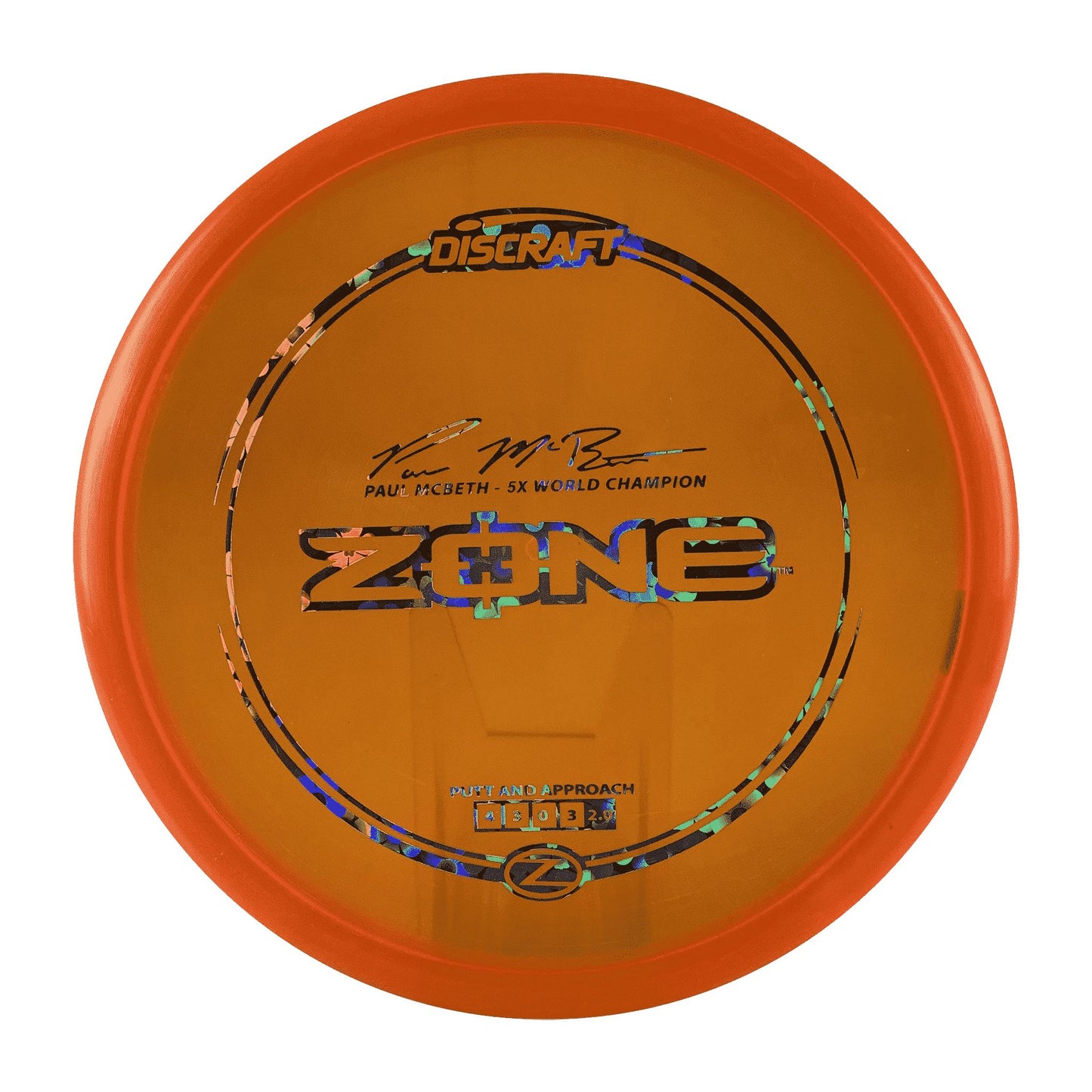 Z Zone - Paul McBeth 5x Disc Discraft orange 172 